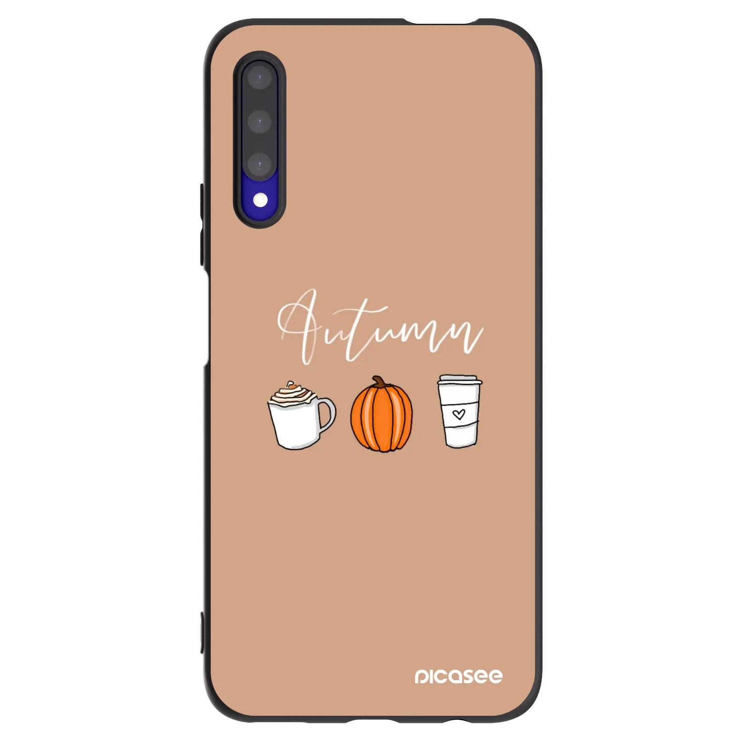Picasee fekete szilikon tok az alábbi mobiltelefonokra Honor 9X Pro - Autumn