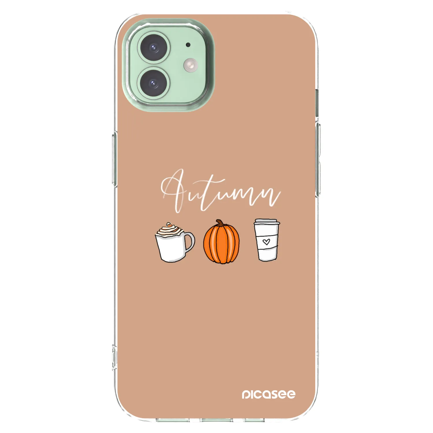 Picasee átlátszó szilikon tok az alábbi mobiltelefonokra Apple iPhone 12 - Autumn