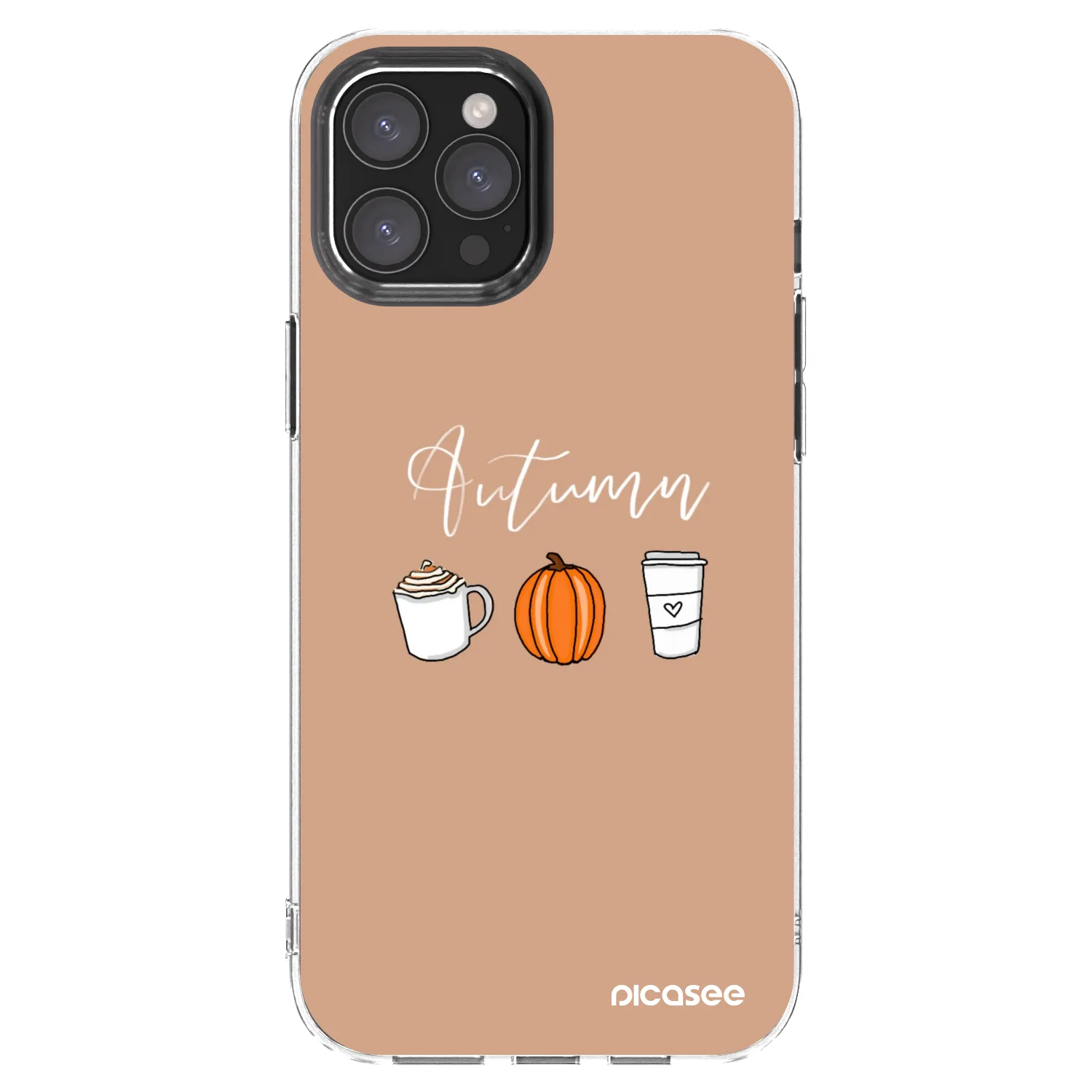 Picasee átlátszó szilikon tok az alábbi mobiltelefonokra Apple iPhone 12 Pro Max - Autumn