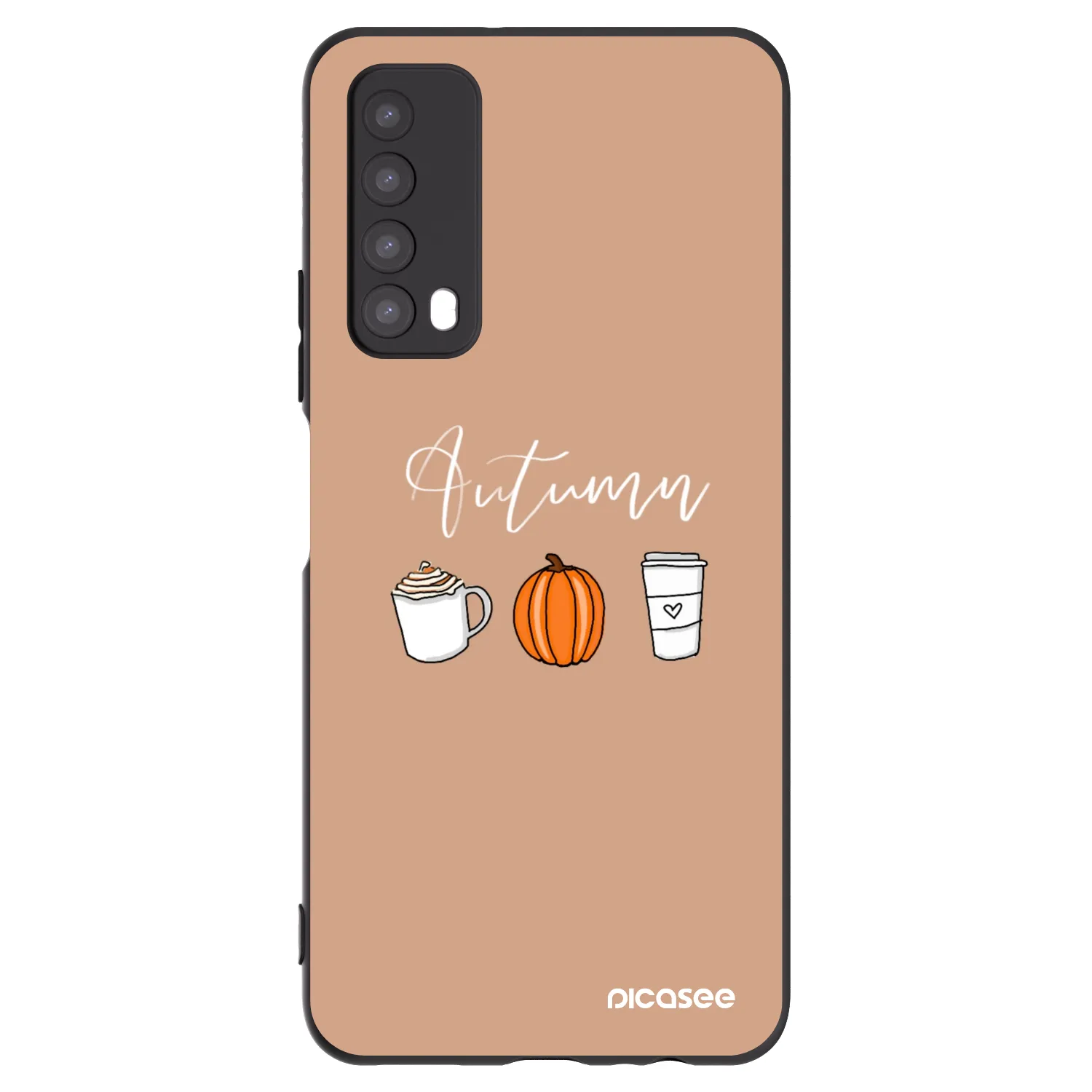 Picasee fekete szilikon tok az alábbi mobiltelefonokra Huawei P Smart 2021 - Autumn