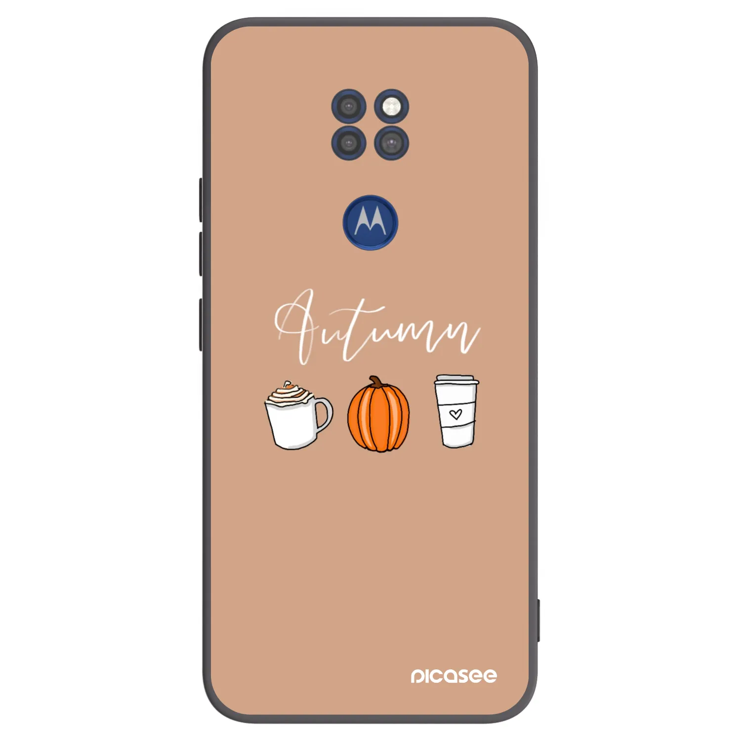 Picasee fekete szilikon tok az alábbi mobiltelefonokra Motorola Moto G9 Play - Autumn