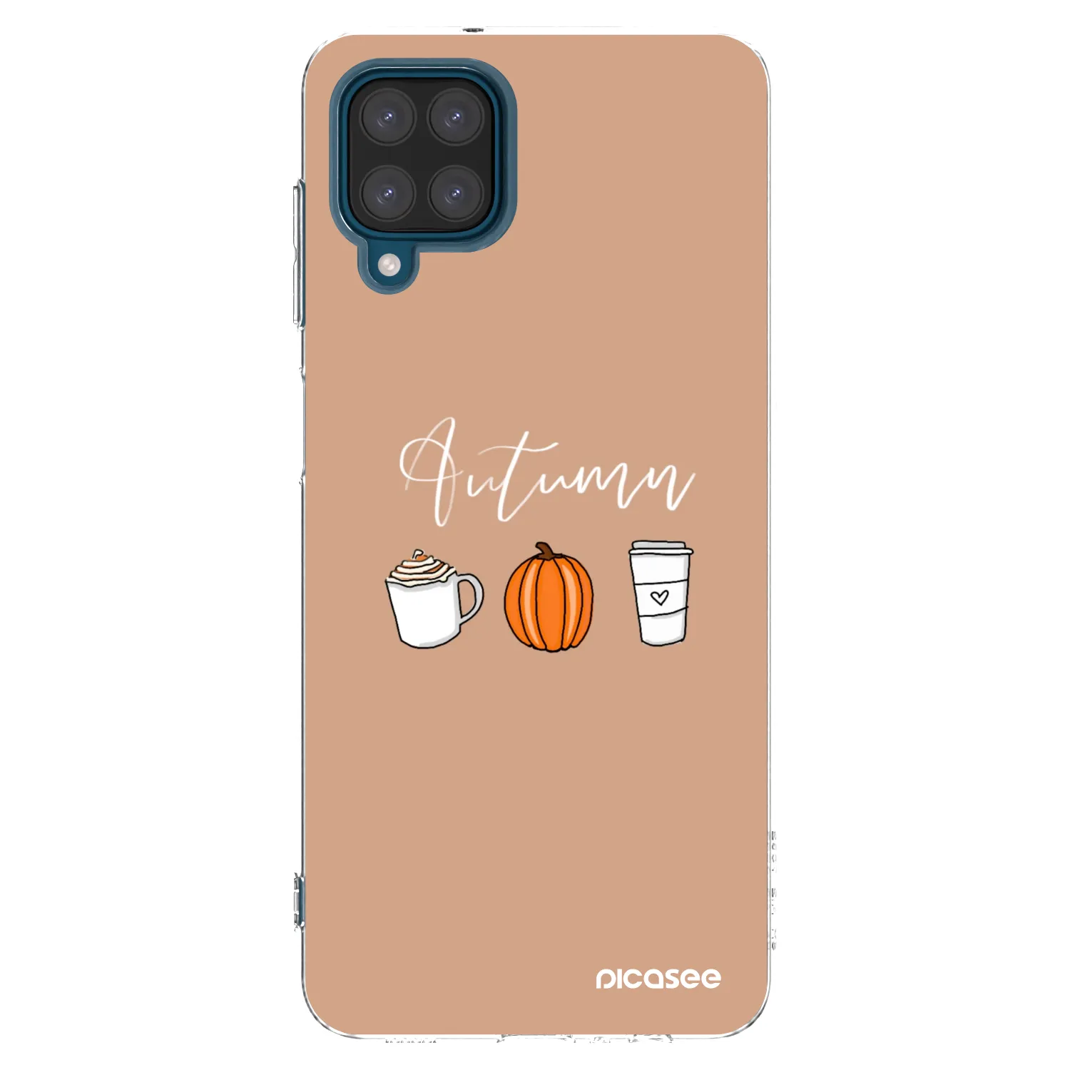 Picasee átlátszó szilikon tok az alábbi mobiltelefonokra Samsung Galaxy A12 A125F - Autumn