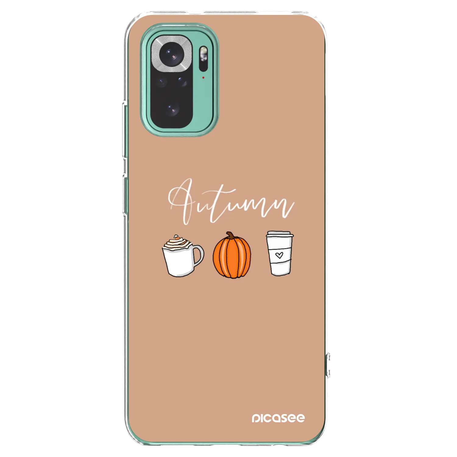Picasee átlátszó szilikon tok az alábbi mobiltelefonokra Xiaomi Redmi Note 10 Pro - Autumn