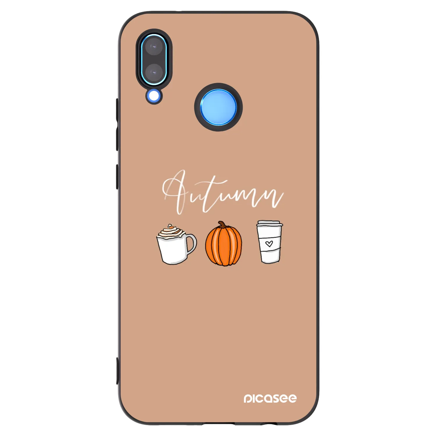 Picasee fekete szilikon tok az alábbi mobiltelefonokra Huawei P20 Lite - Autumn