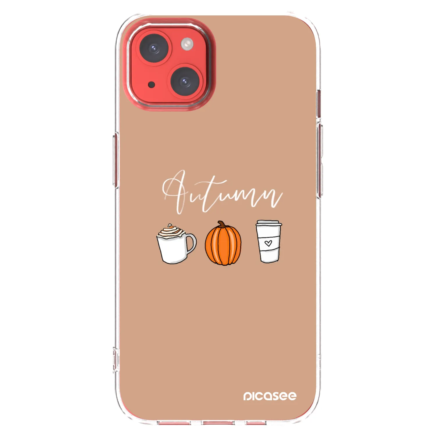 Picasee átlátszó szilikon tok az alábbi mobiltelefonokra Apple iPhone 13 - Autumn