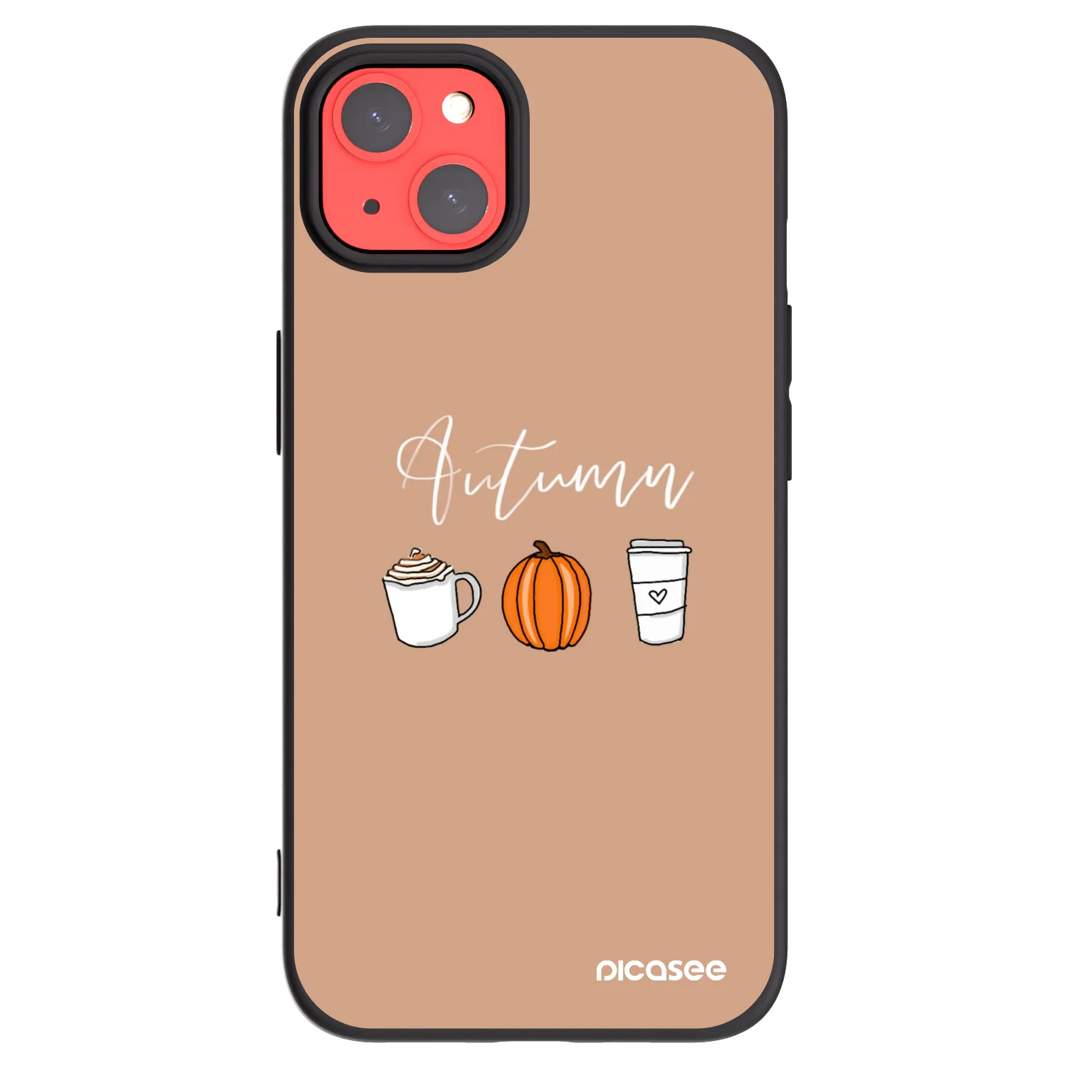 Picasee fekete szilikon tok az alábbi mobiltelefonokra Apple iPhone 13 - Autumn