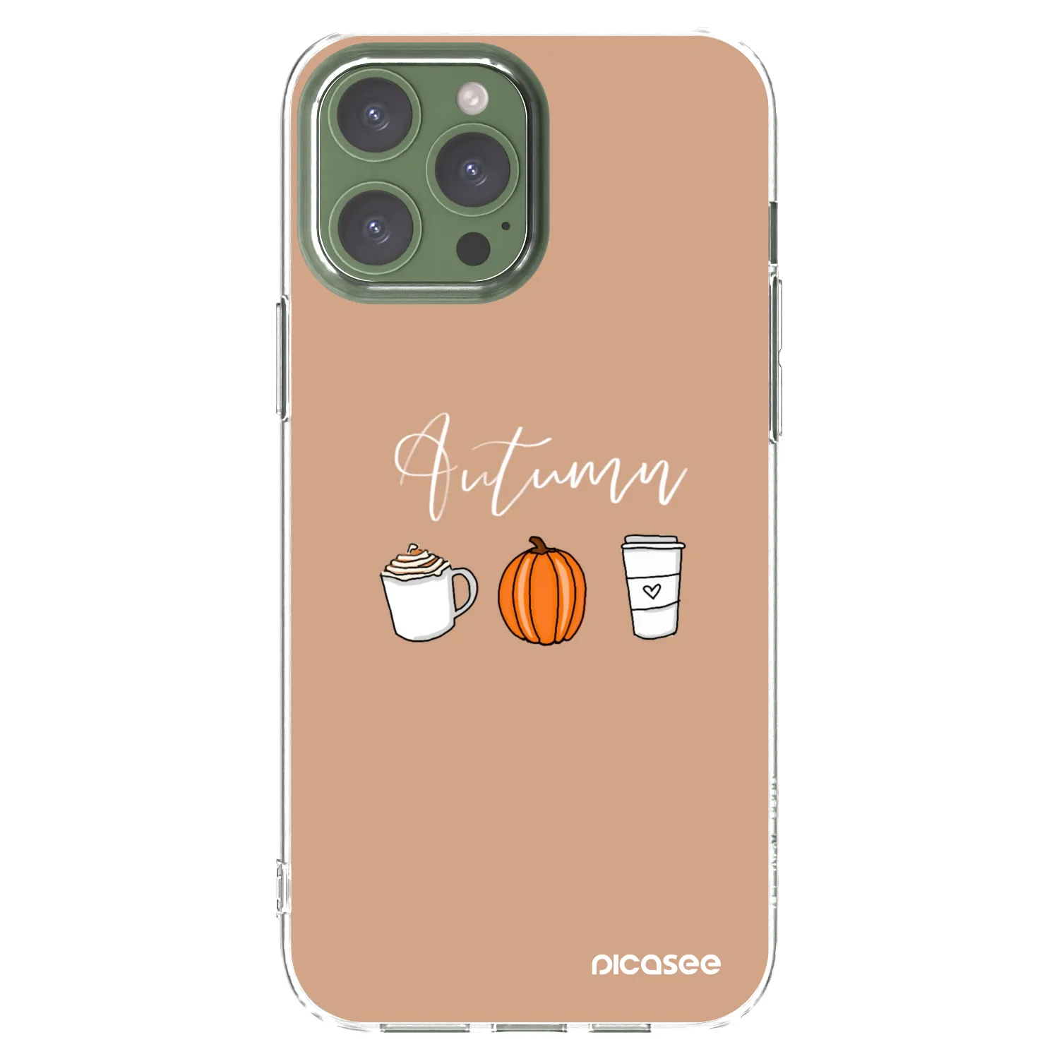 Picasee átlátszó szilikon tok az alábbi mobiltelefonokra Apple iPhone 13 Pro Max - Autumn