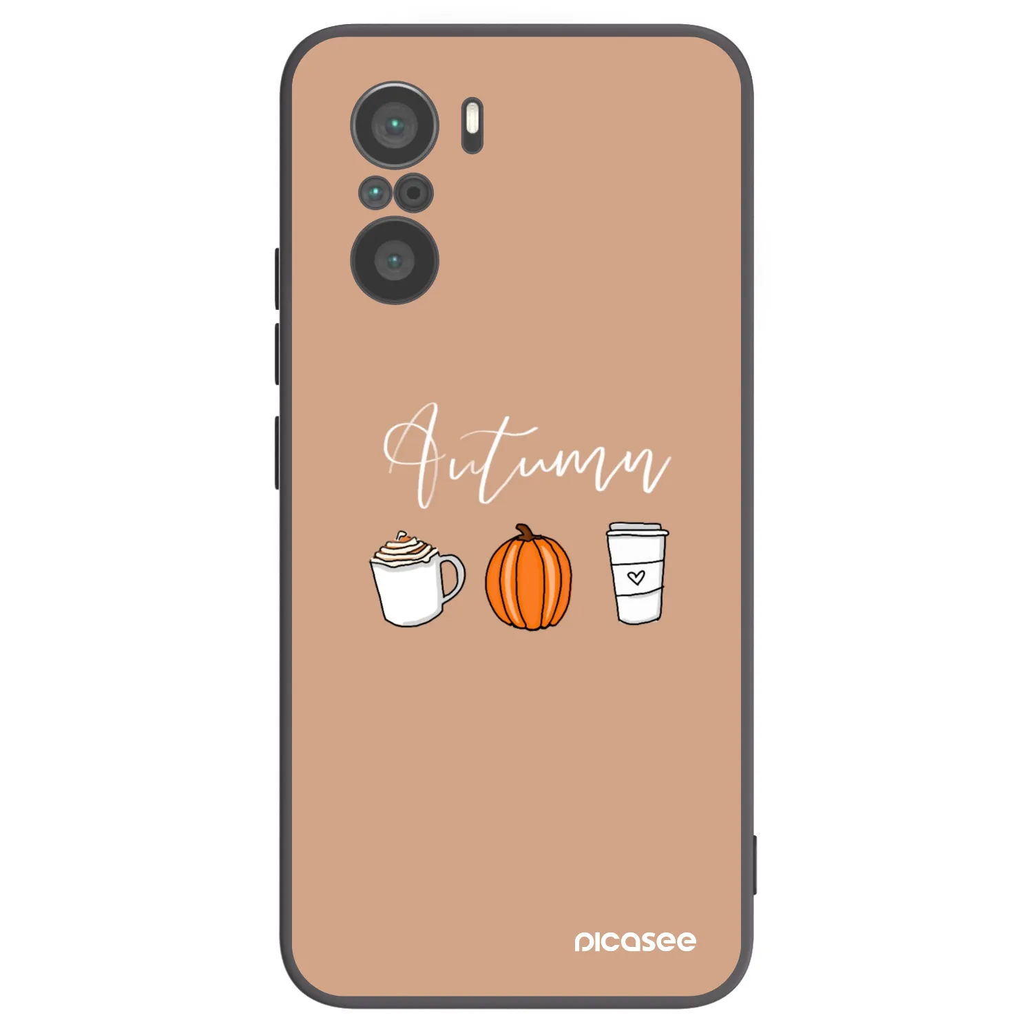 Picasee fekete szilikon tok az alábbi mobiltelefonokra Xiaomi Poco F3 - Autumn