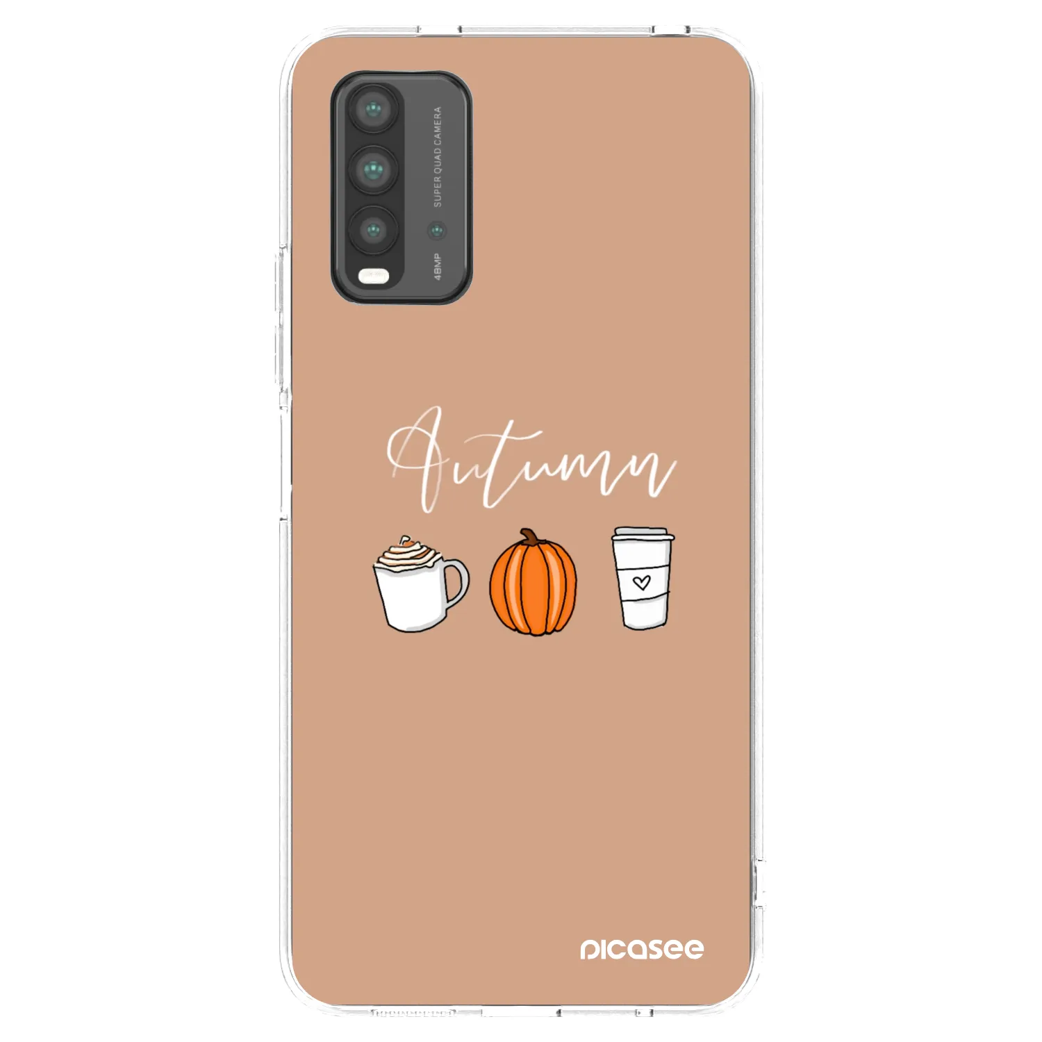 Picasee fekete szilikon tok az alábbi mobiltelefonokra Xiaomi Redmi 9T - Autumn