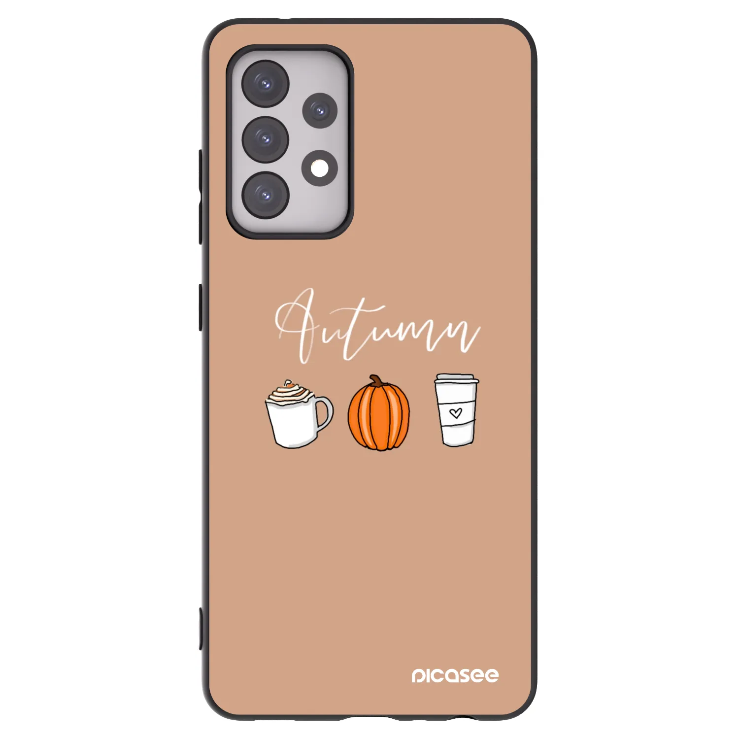 Picasee fekete szilikon tok az alábbi mobiltelefonokra Samsung Galaxy A52s 5G A528B - Autumn