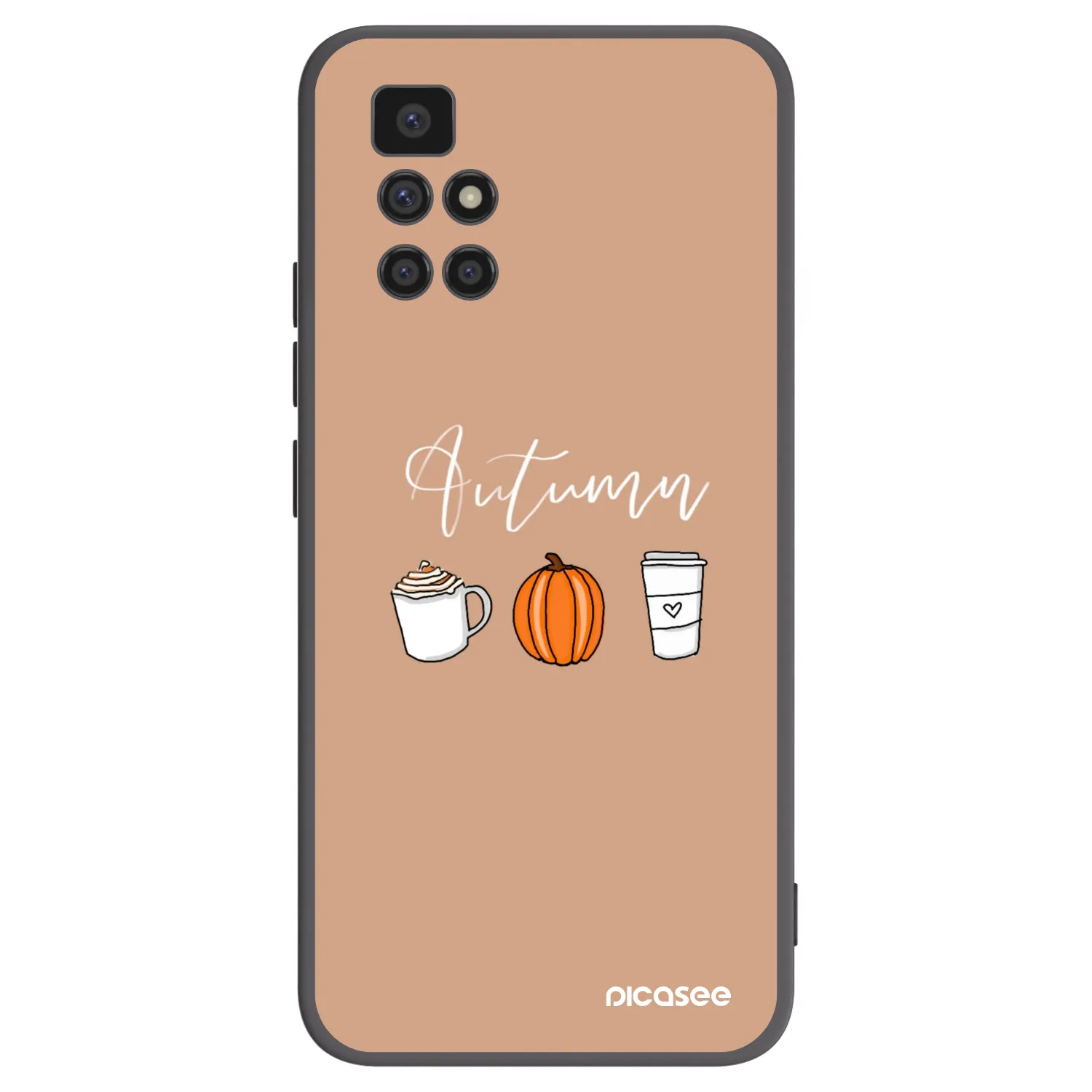 Picasee fekete szilikon tok az alábbi mobiltelefonokra Xiaomi Redmi 10 - Autumn