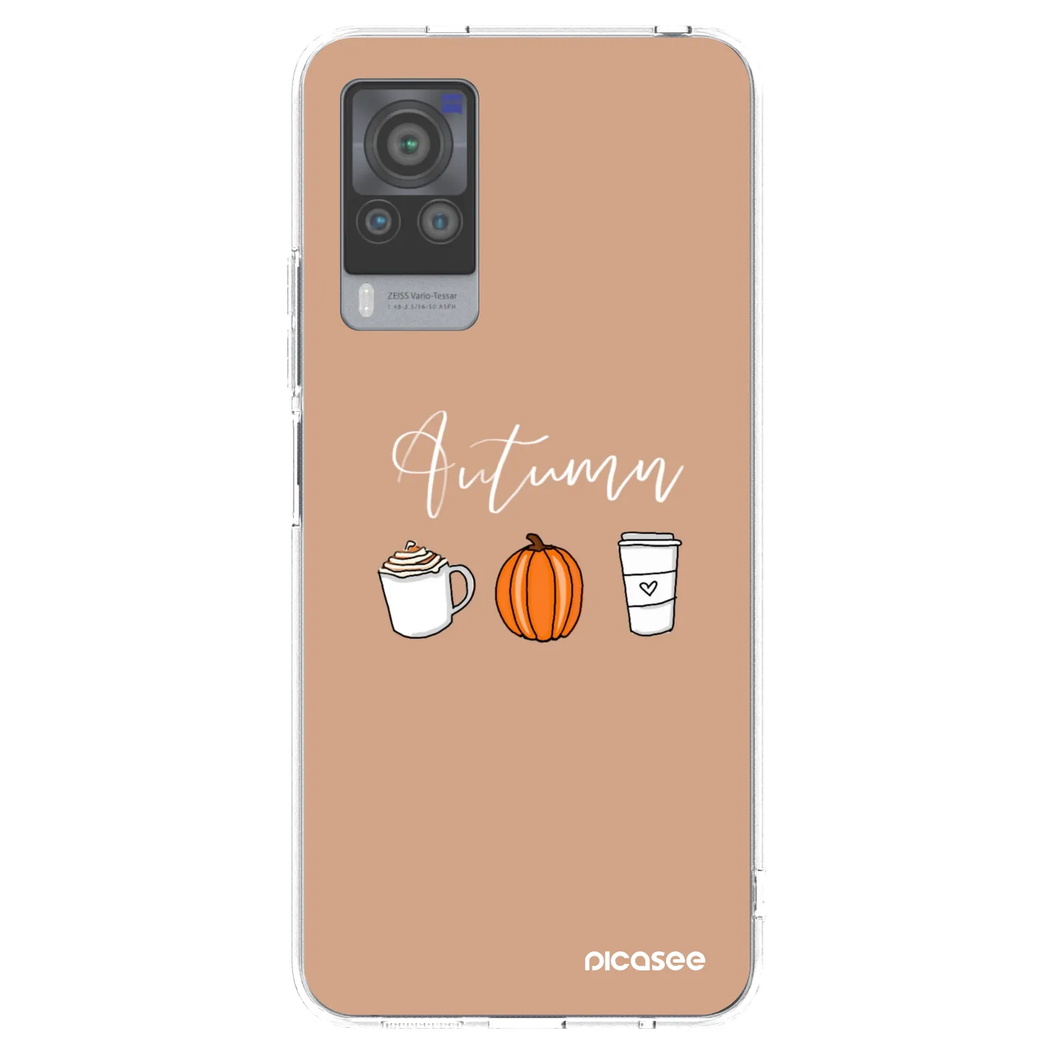 Picasee átlátszó szilikon tok az alábbi mobiltelefonokra Vivo X60 Pro 5G - Autumn