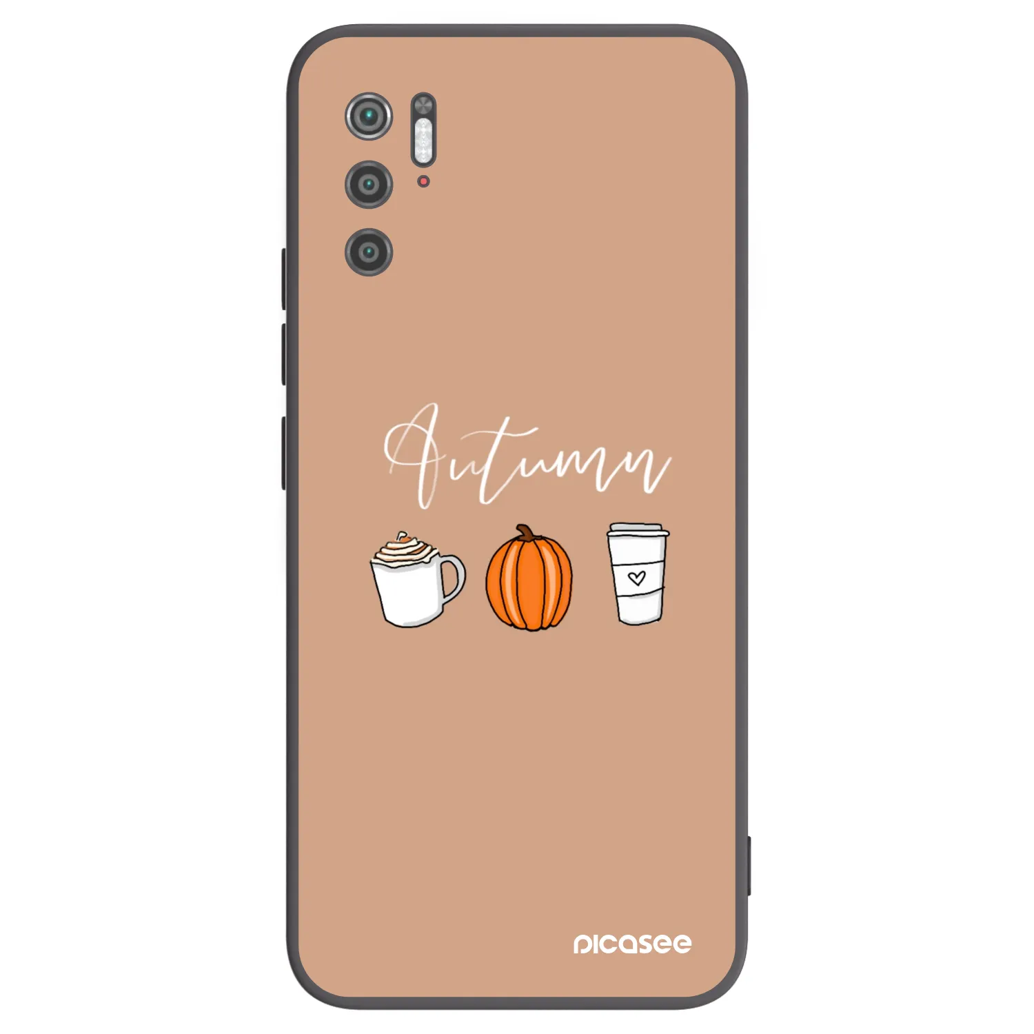 Picasee fekete szilikon tok az alábbi mobiltelefonokra Xiaomi Poco M3 Pro 5G - Autumn