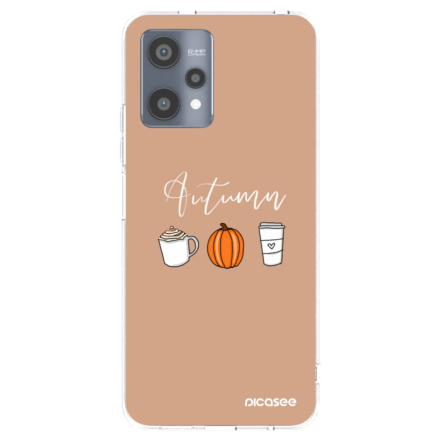 Picasee átlátszó szilikon tok az alábbi mobiltelefonokra Realme 9 Pro 5G - Autumn