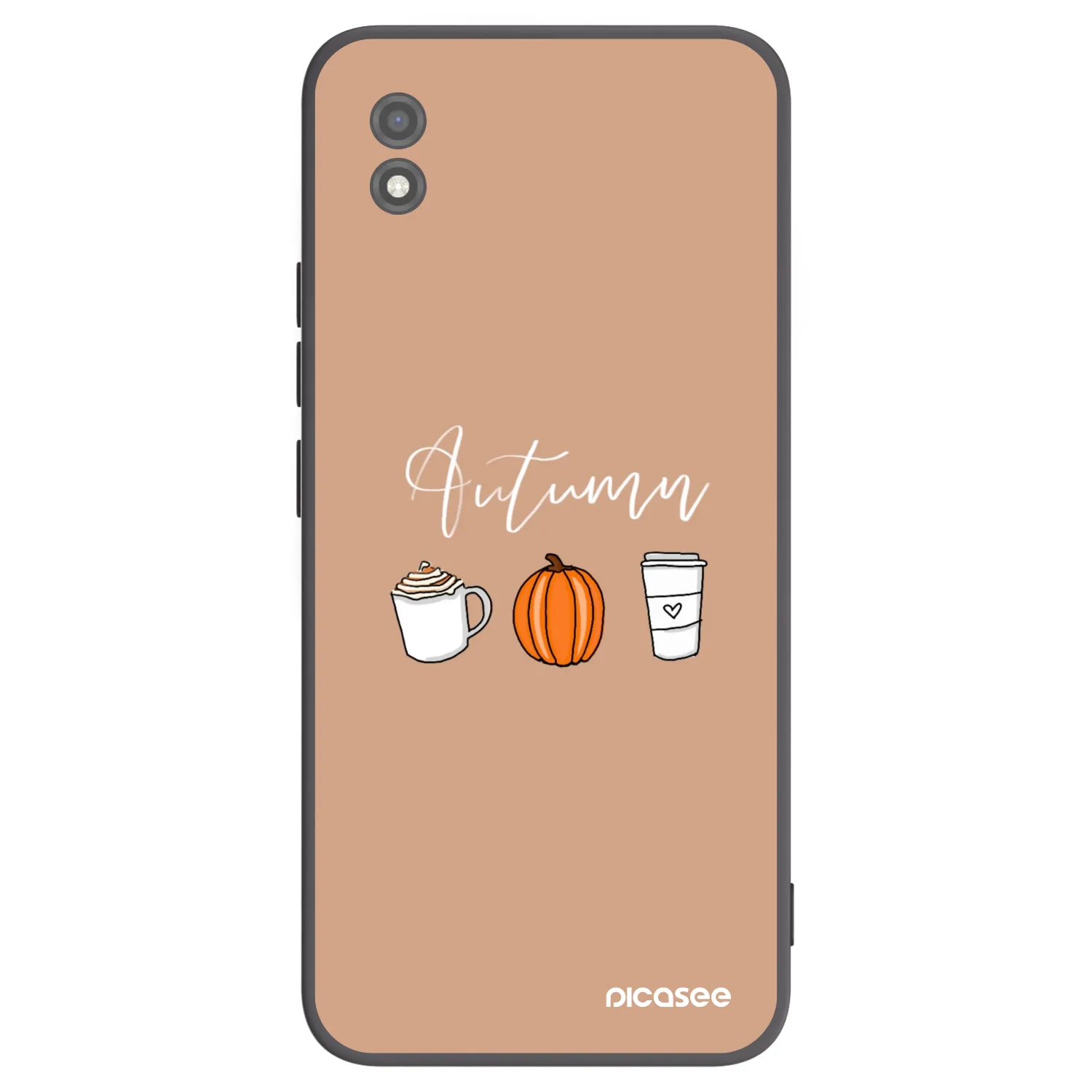 Picasee fekete szilikon tok az alábbi mobiltelefonokra Realme C11 (2021) - Autumn