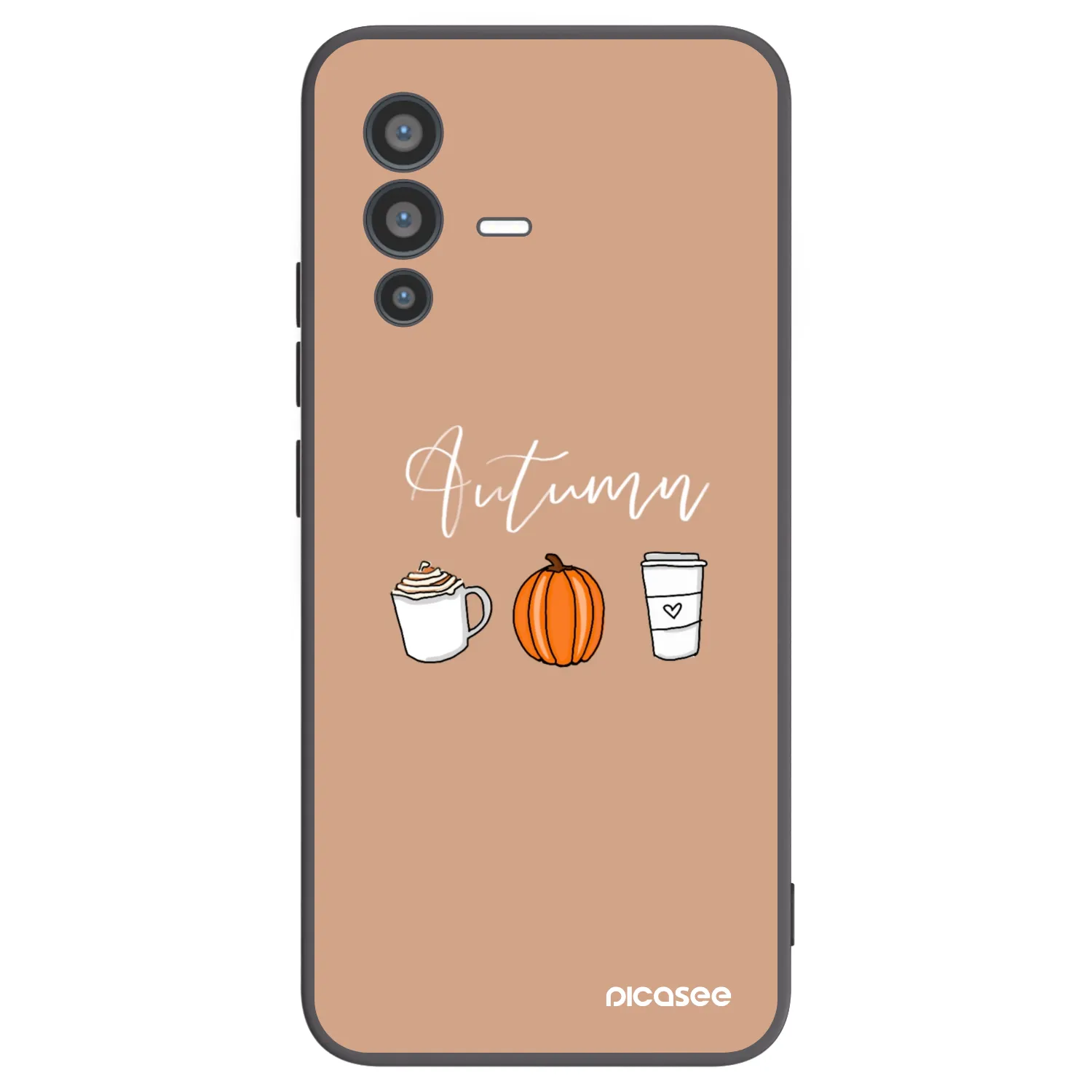 Picasee fekete szilikon tok az alábbi mobiltelefonokra Vivo V23 5G - Autumn