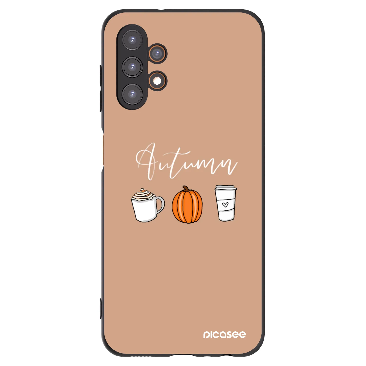 Picasee fekete szilikon tok az alábbi mobiltelefonokra Samsung Galaxy A13 4G A135 - Autumn