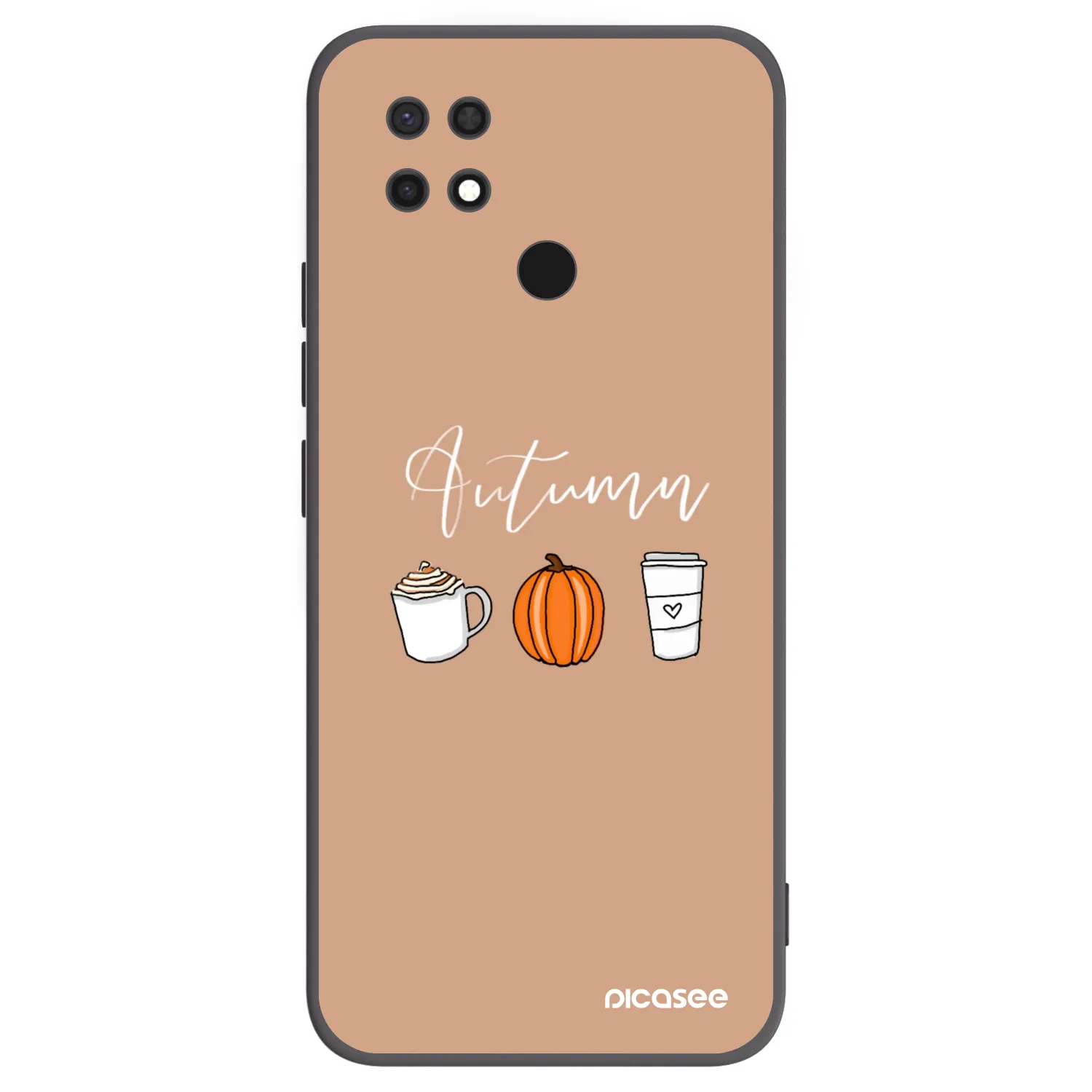 Picasee fekete szilikon tok az alábbi mobiltelefonokra Xiaomi Redmi 10C - Autumn