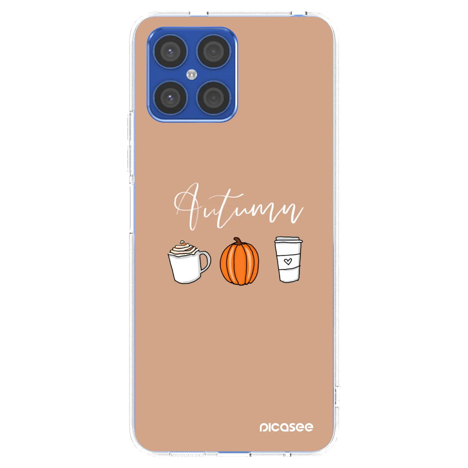 Picasee átlátszó szilikon tok az alábbi mobiltelefonokra Honor X8 4G - Autumn