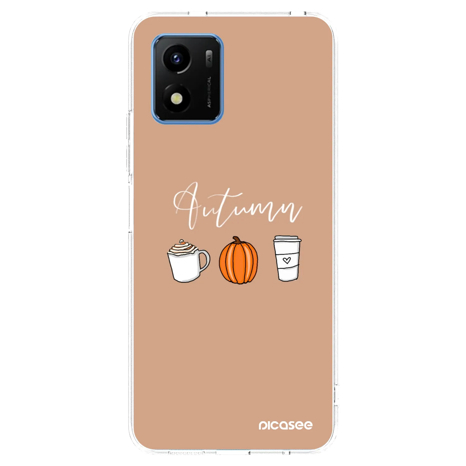 Picasee átlátszó szilikon tok az alábbi mobiltelefonokra Vivo Y01 - Autumn