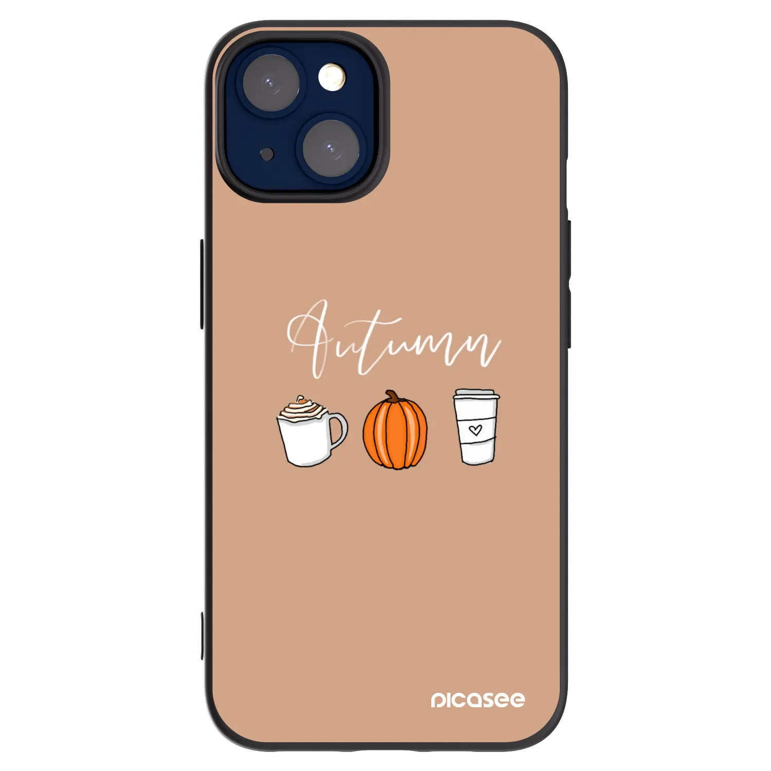 Picasee fekete szilikon tok az alábbi mobiltelefonokra Apple iPhone 14 - Autumn