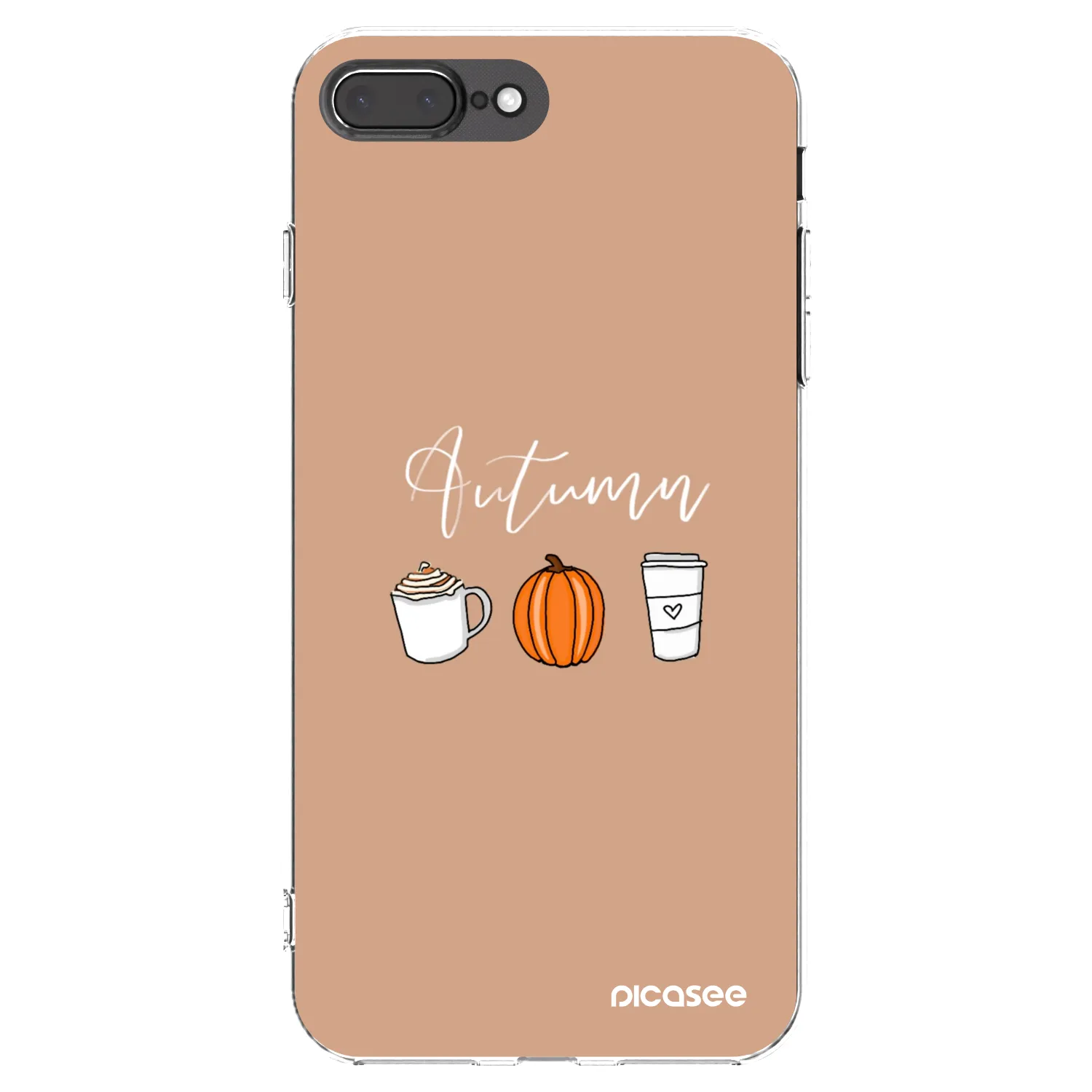 Picasee átlátszó szilikon tok az alábbi mobiltelefonokra Apple iPhone 8 Plus - Autumn