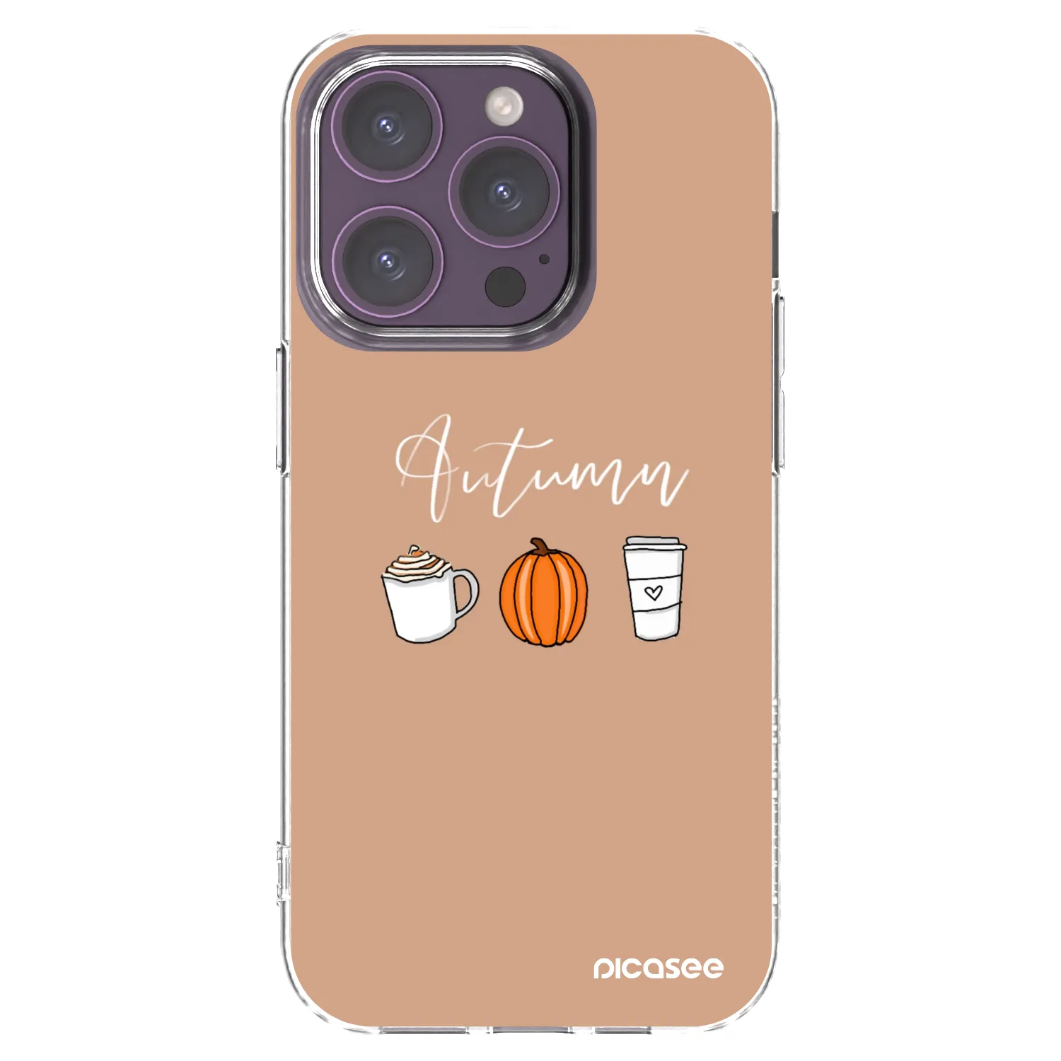 Picasee átlátszó szilikon tok az alábbi mobiltelefonokra Apple iPhone 14 Pro - Autumn