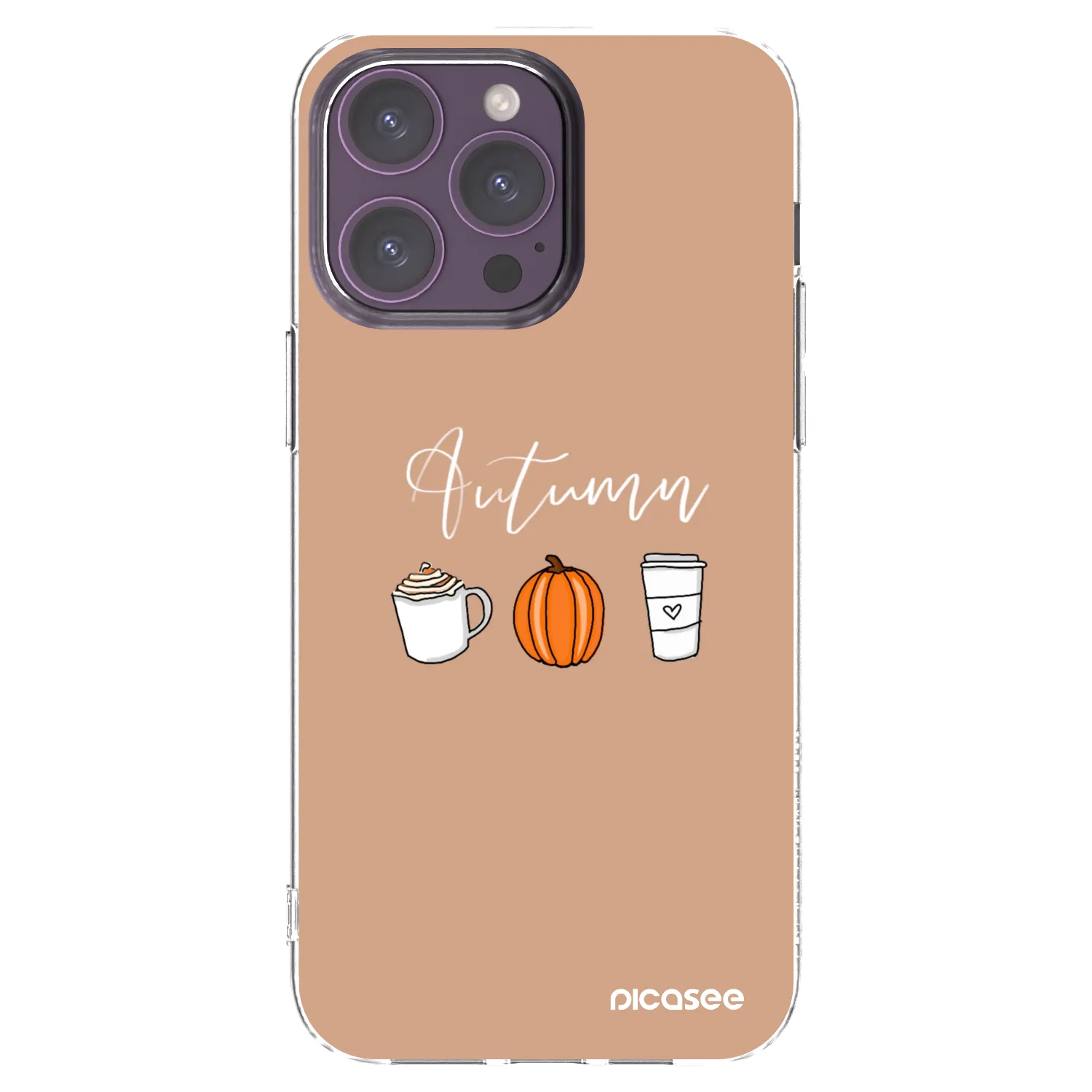 Picasee átlátszó szilikon tok az alábbi mobiltelefonokra Apple iPhone 14 Pro Max - Autumn