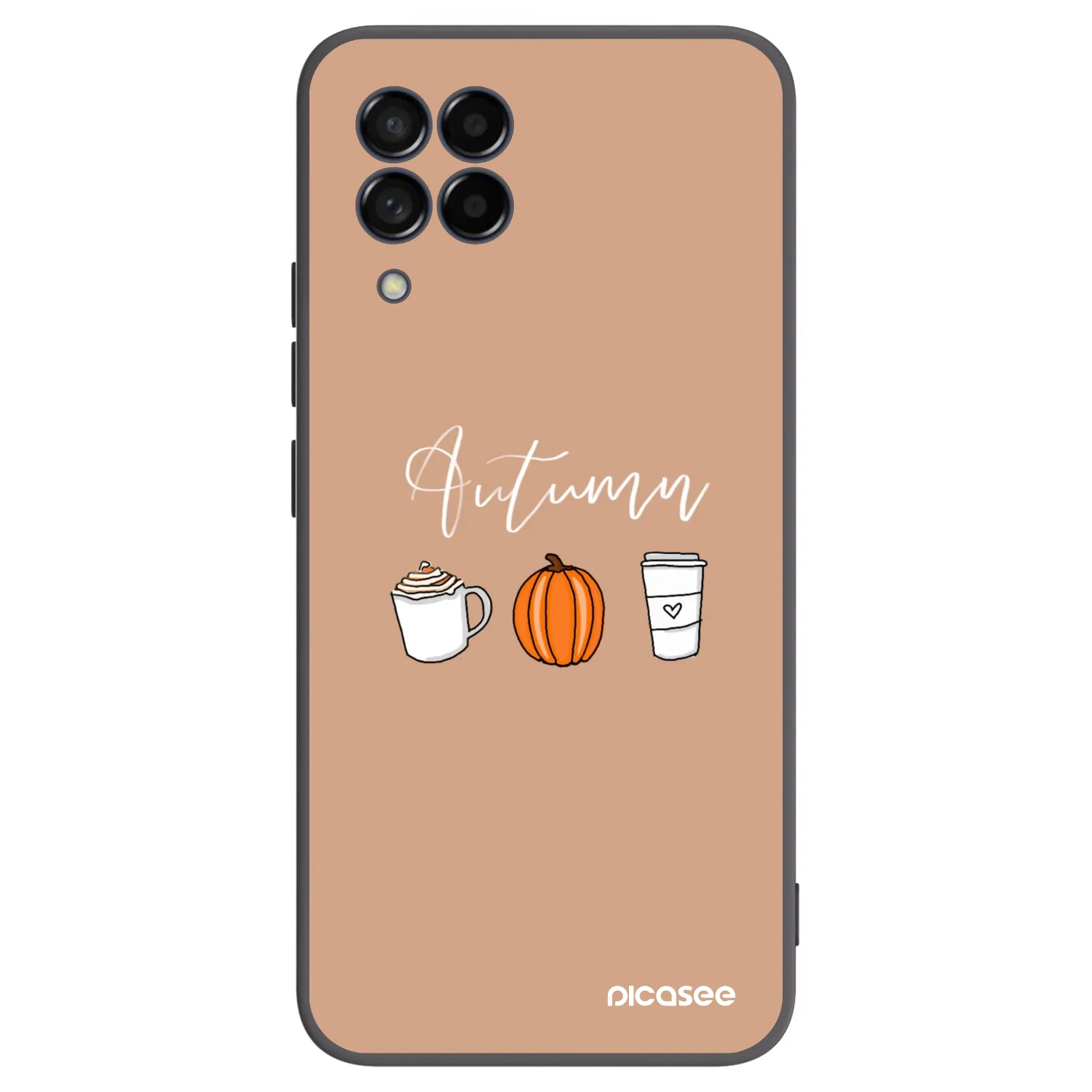 Picasee fekete szilikon tok az alábbi mobiltelefonokra Samsung Galaxy M53 5G - Autumn