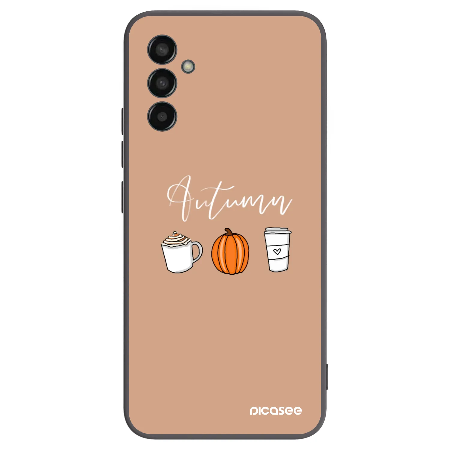Picasee fekete szilikon tok az alábbi mobiltelefonokra Samsung Galaxy M13 M135F - Autumn