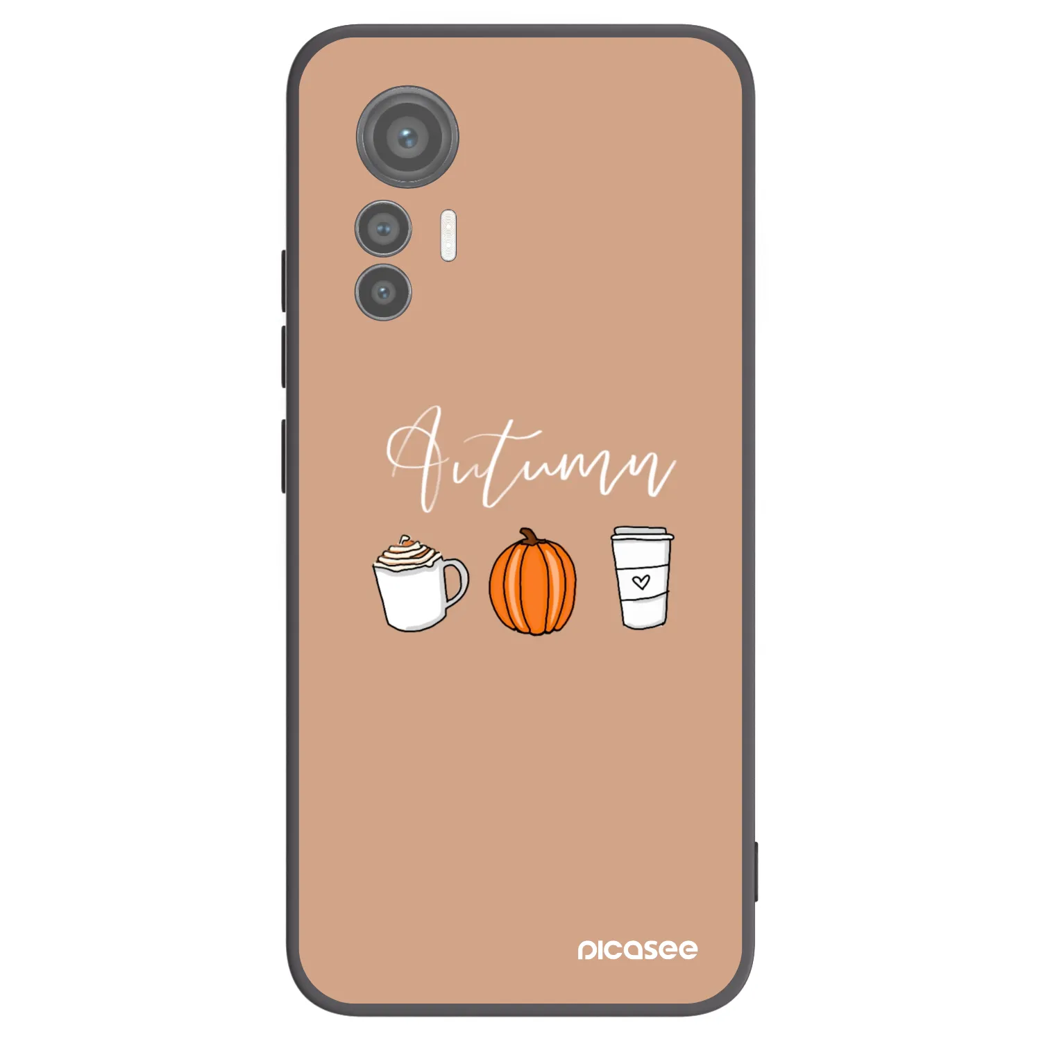 Picasee fekete szilikon tok az alábbi mobiltelefonokra Xiaomi 12 Lite - Autumn