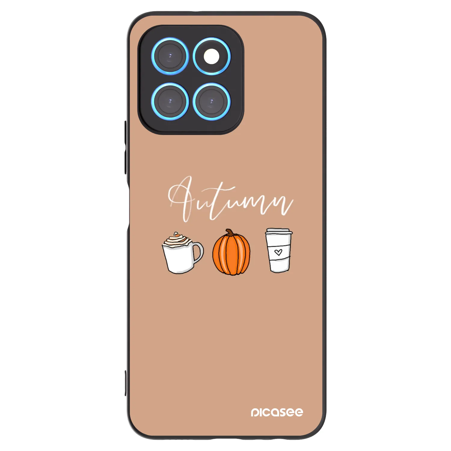 Picasee fekete szilikon tok az alábbi mobiltelefonokra Honor X8 5G - Autumn
