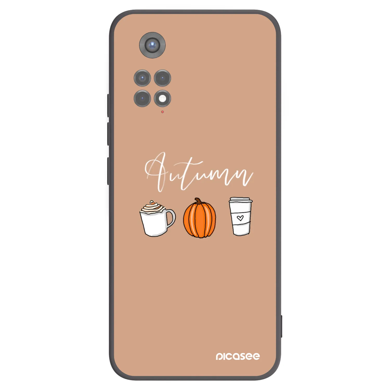 Picasee fekete szilikon tok az alábbi mobiltelefonokra Xiaomi Redmi Note 11S 5G - Autumn