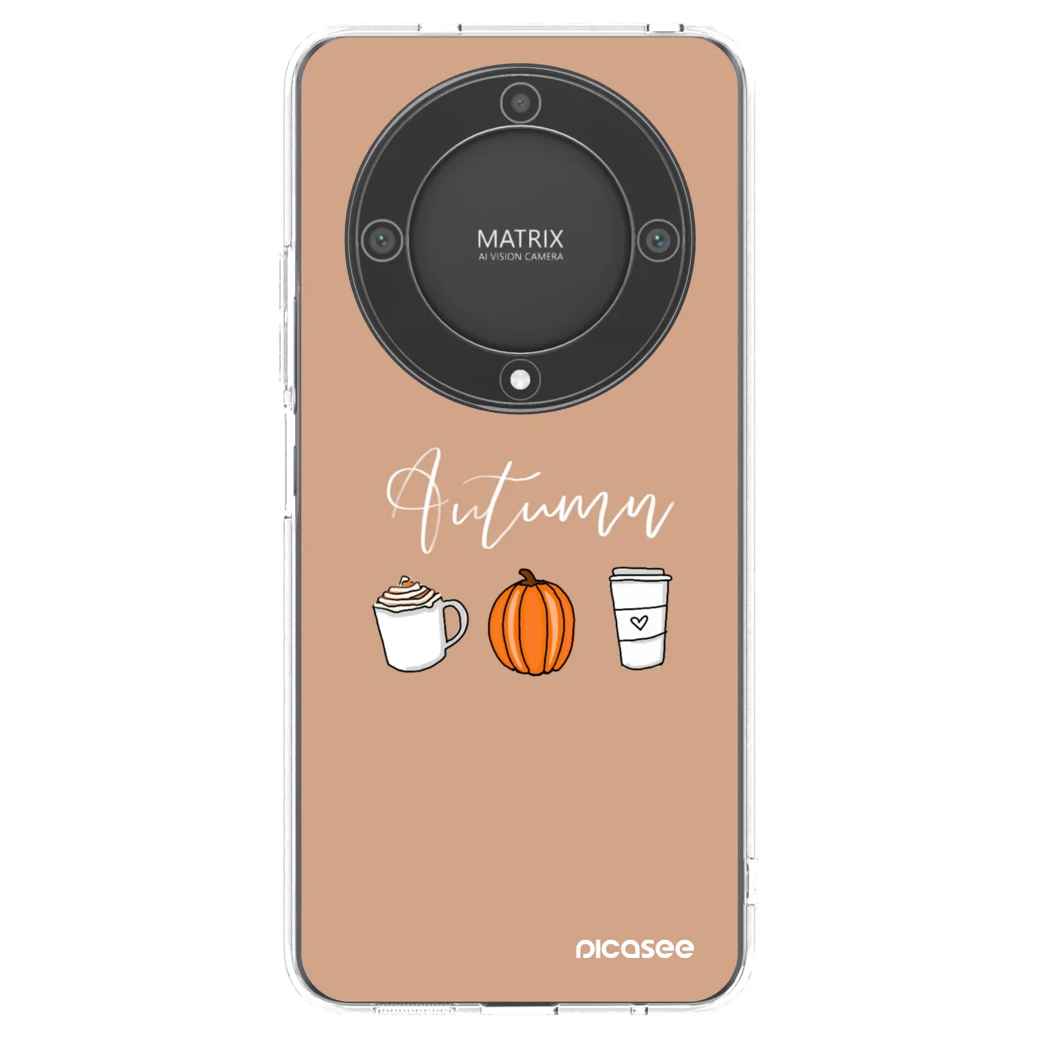 Picasee átlátszó szilikon tok az alábbi mobiltelefonokra Honor Magic5 Lite 5G - Autumn