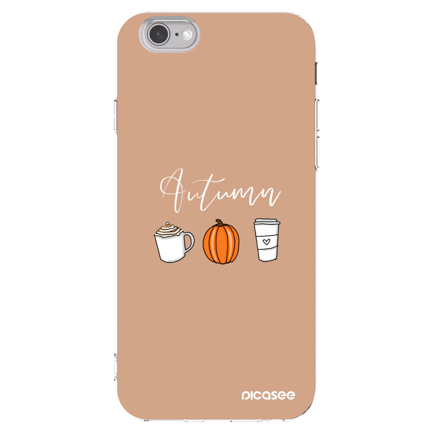 Picasee átlátszó szilikon tok az alábbi mobiltelefonokra Apple iPhone 6/6S - Autumn