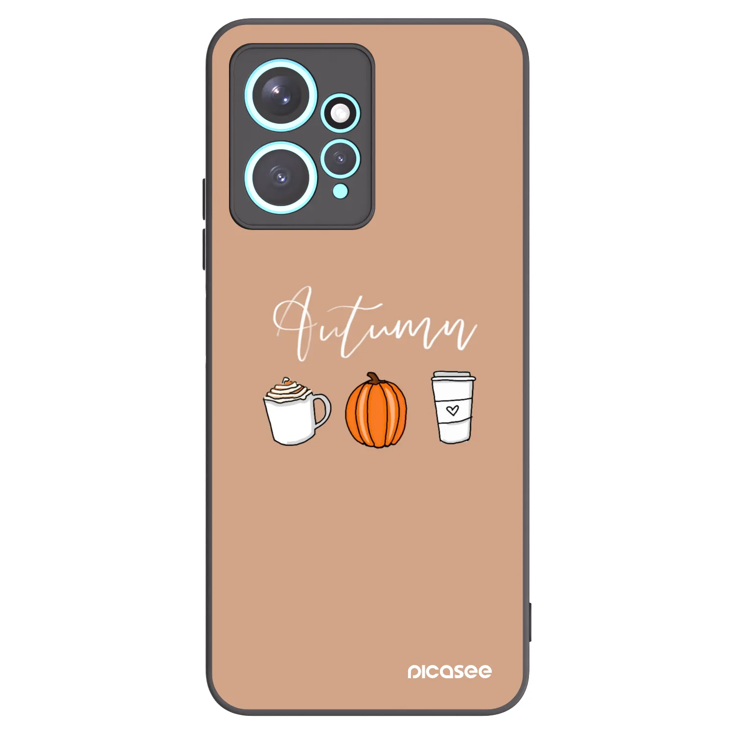 Picasee fekete szilikon tok az alábbi mobiltelefonokra Xiaomi Redmi Note 12 4G - Autumn