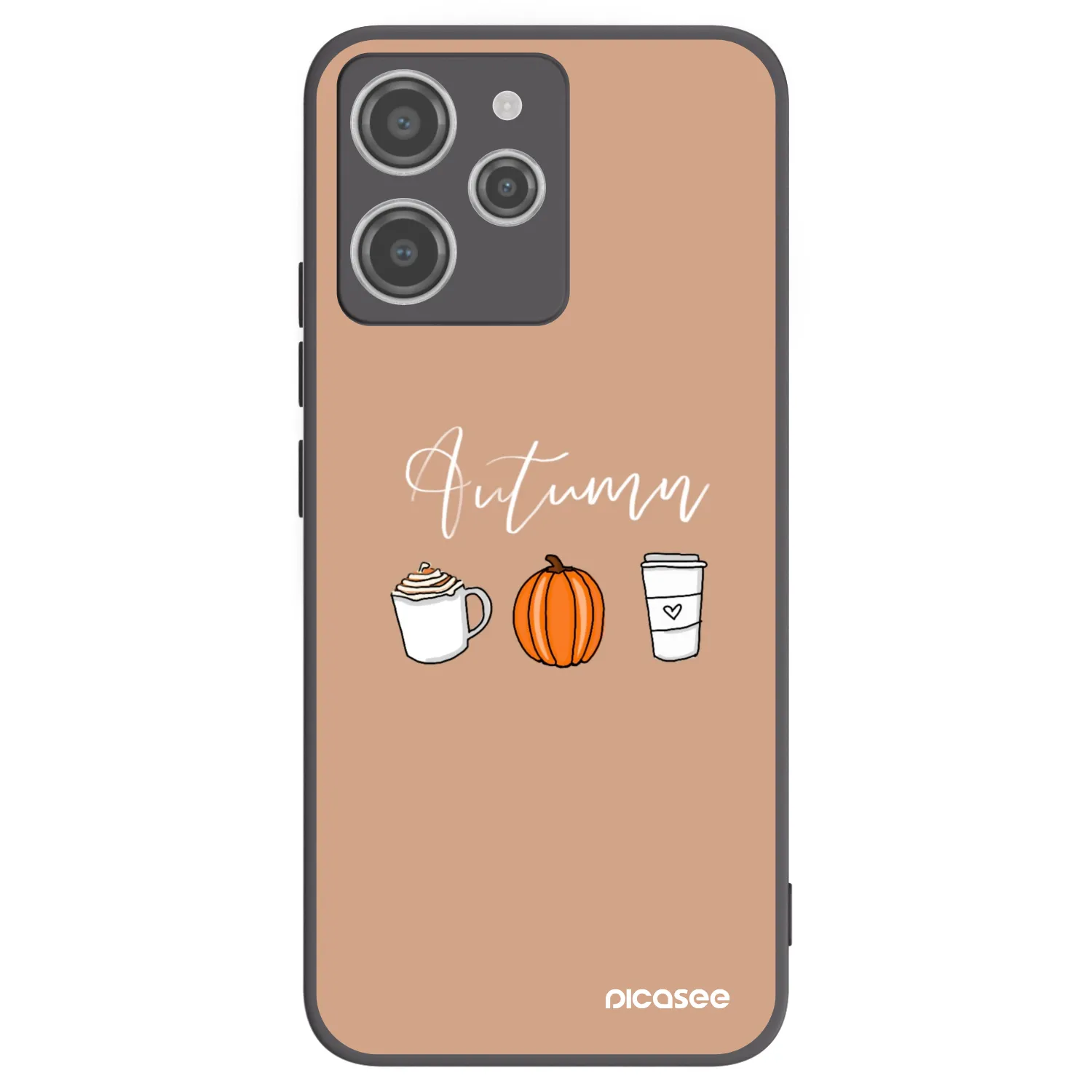Picasee fekete szilikon tok az alábbi mobiltelefonokra Xiaomi Redmi 12 4G - Autumn