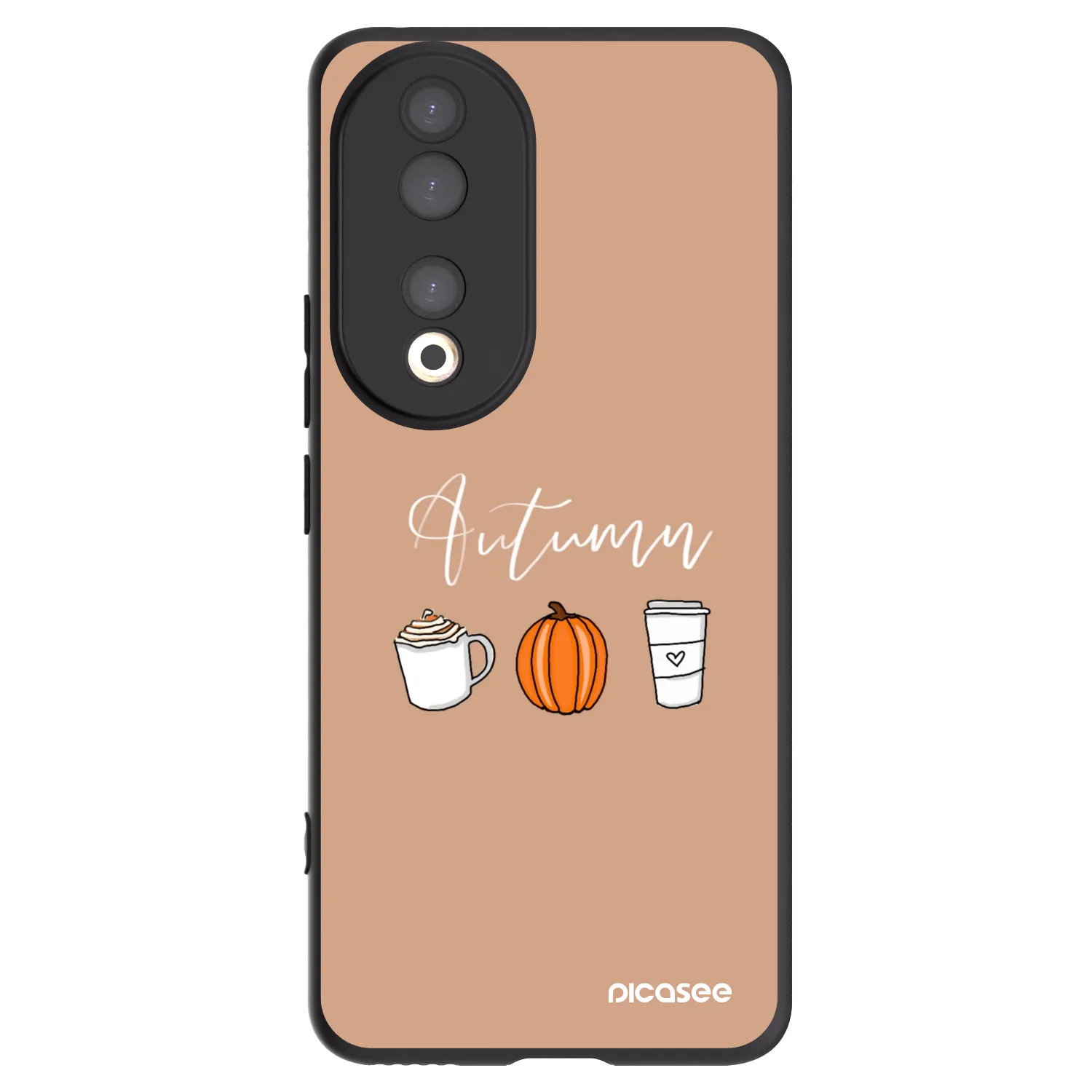 Picasee fekete szilikon tok az alábbi mobiltelefonokra Honor 90 5G - Autumn