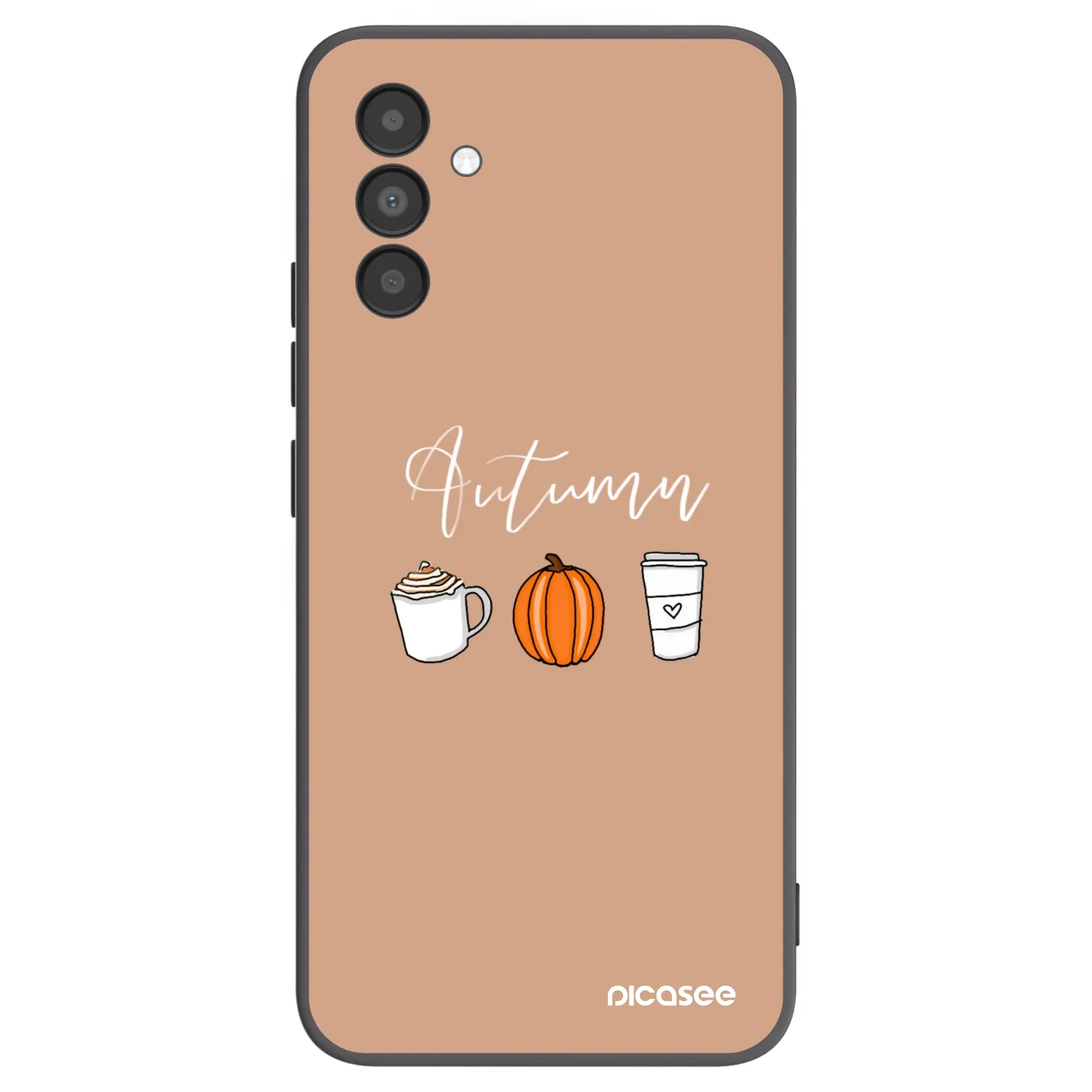 Picasee fekete szilikon tok az alábbi mobiltelefonokra Samsung Galaxy A04s A047F - Autumn