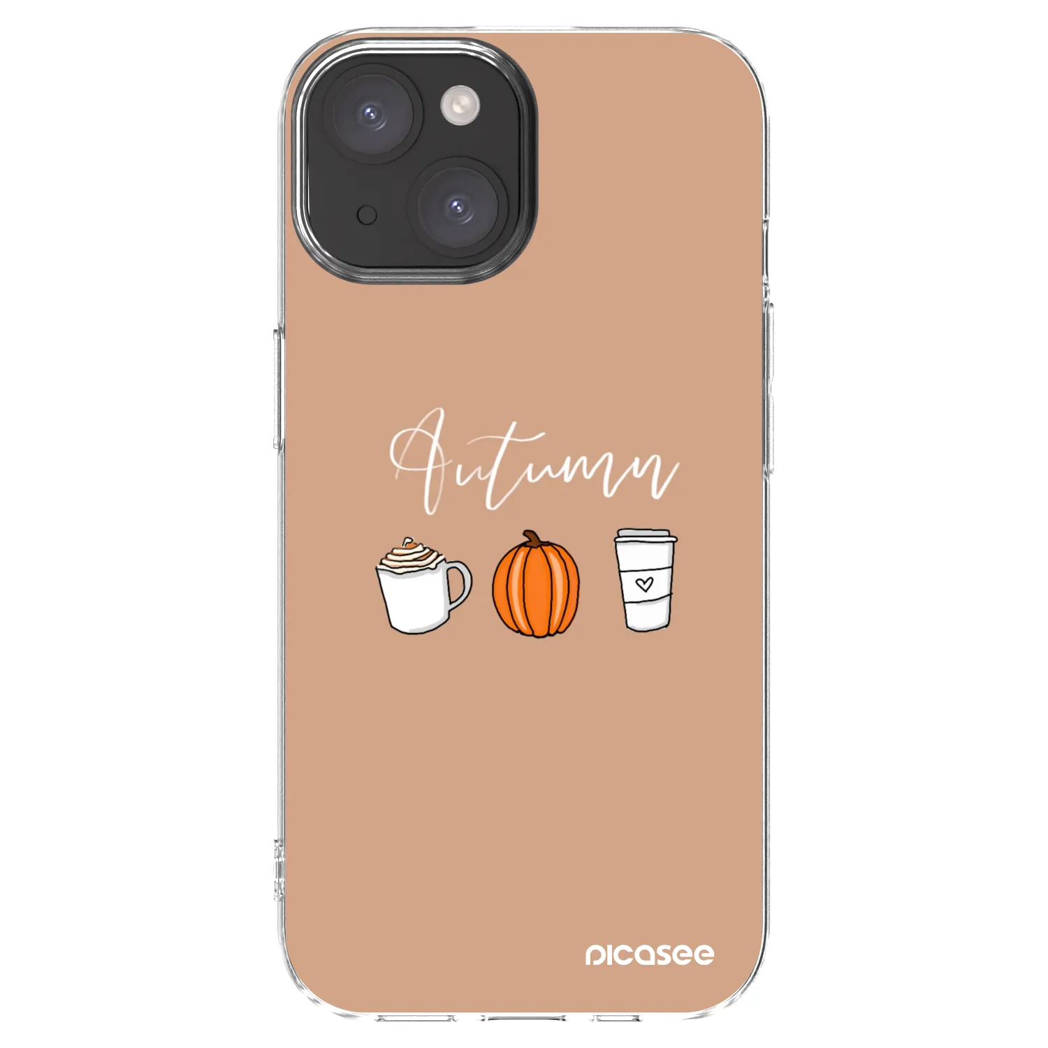 Picasee átlátszó szilikon tok az alábbi mobiltelefonokra Apple iPhone 15 - Autumn