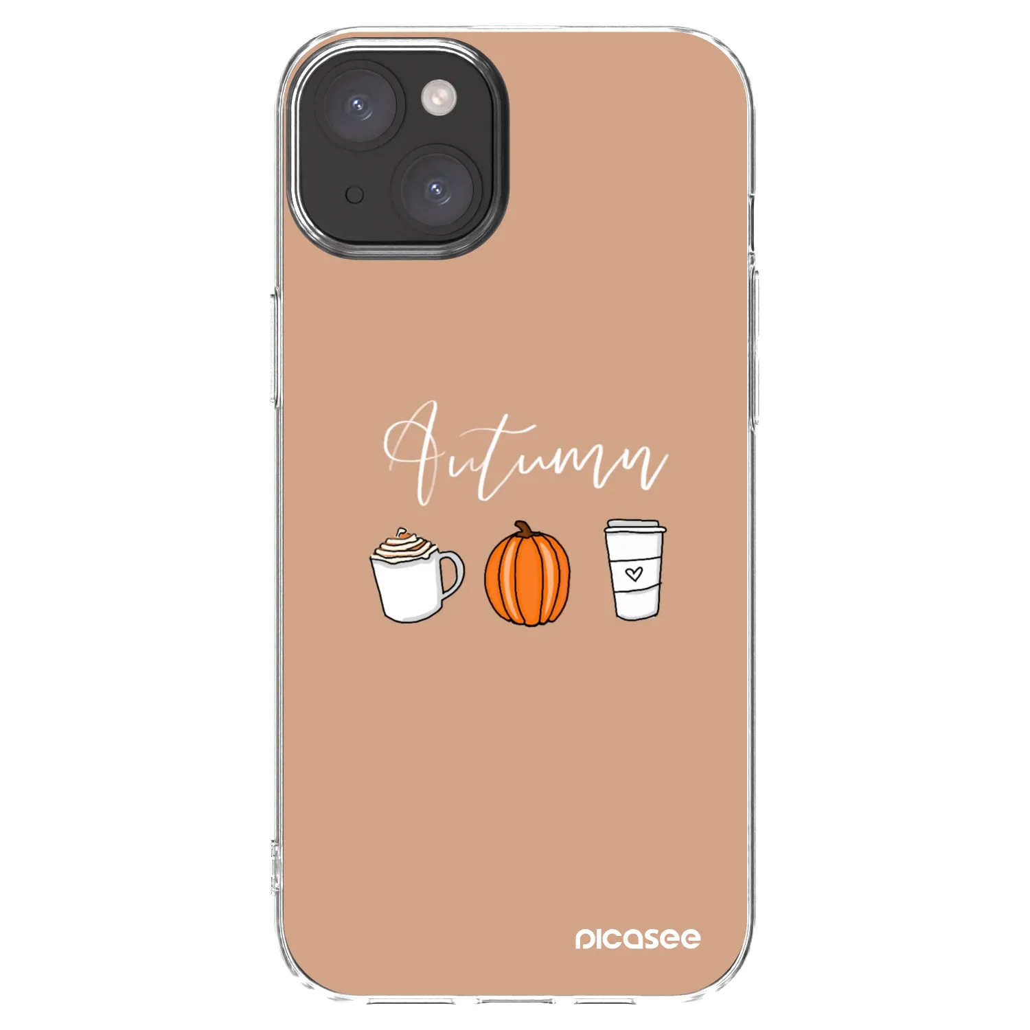Picasee átlátszó szilikon tok az alábbi mobiltelefonokra Apple iPhone 15 Plus - Autumn
