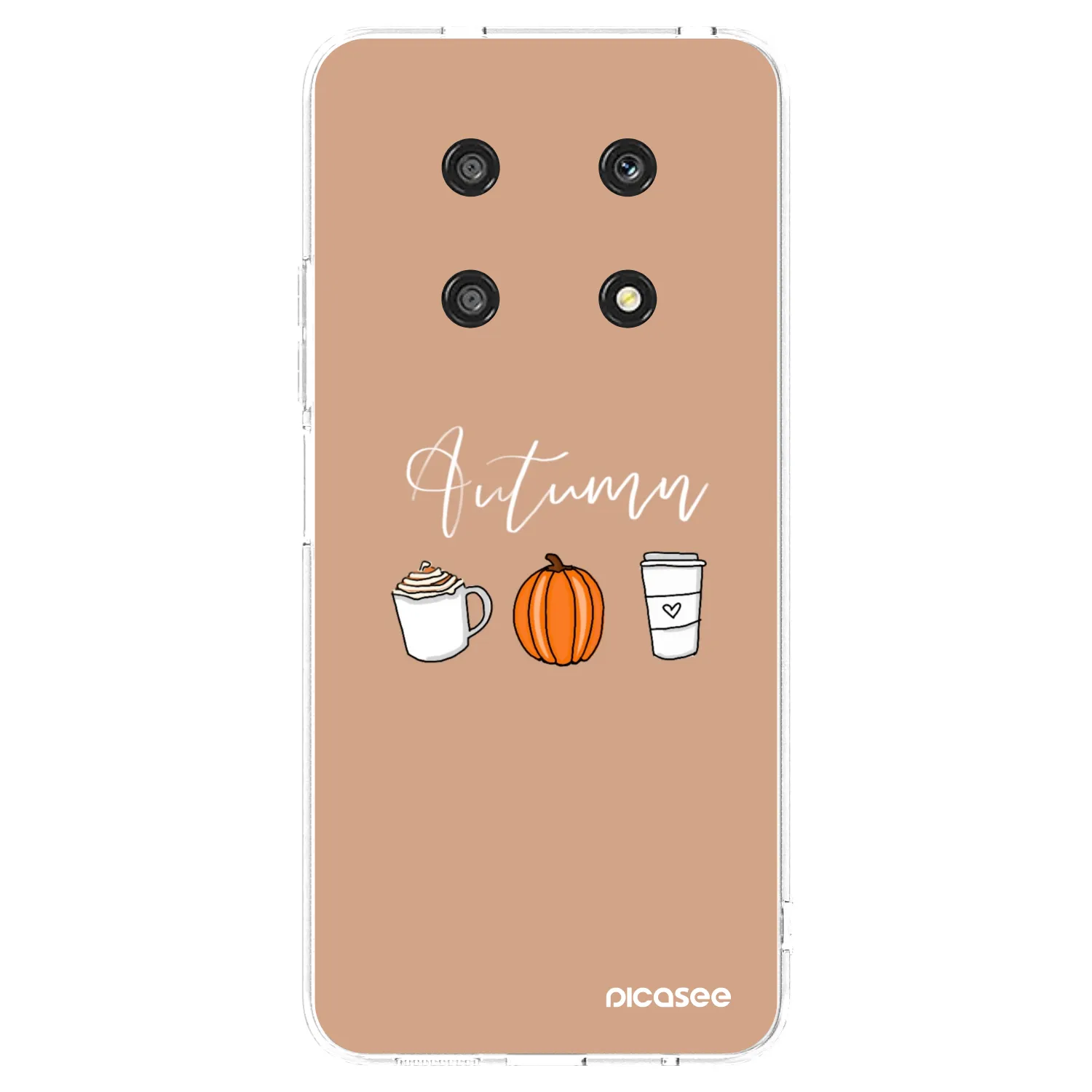 Picasee átlátszó szilikon tok az alábbi mobiltelefonokra Honor Magic4 Lite 5G - Autumn