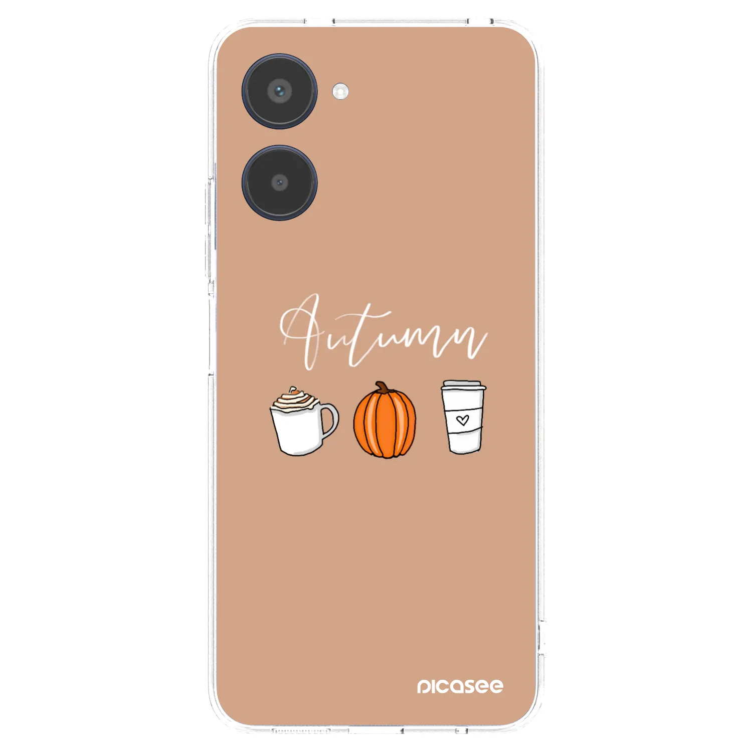 Picasee átlátszó szilikon tok az alábbi mobiltelefonokra Realme 10 4G - Autumn