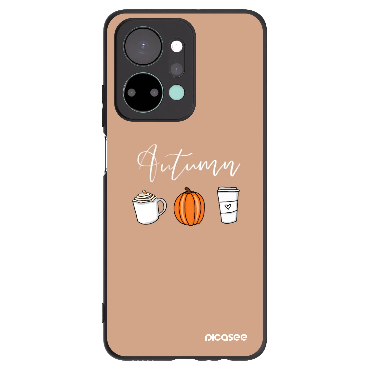 Picasee fekete szilikon tok az alábbi mobiltelefonokra Honor X7a - Autumn