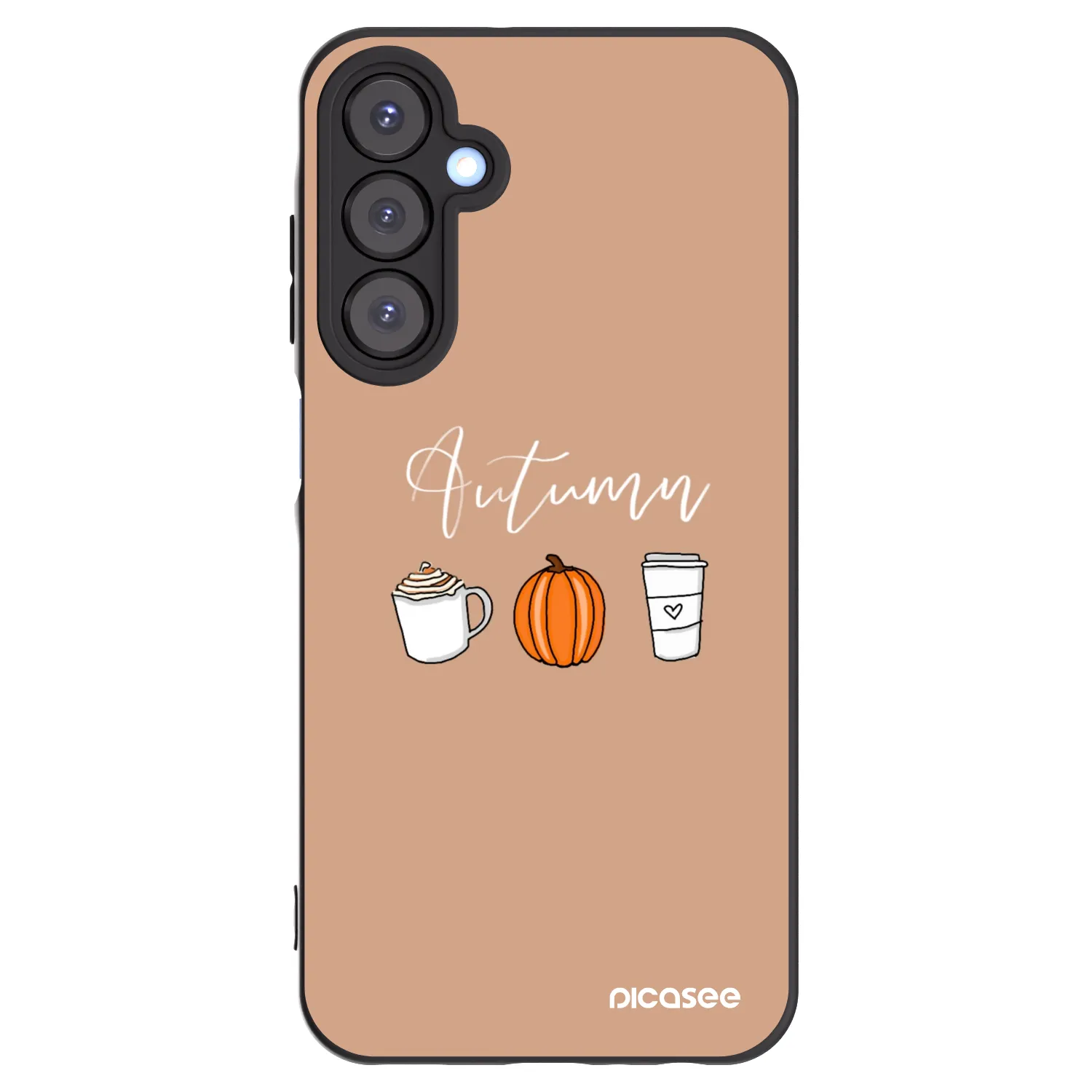 Picasee fekete szilikon tok az alábbi mobiltelefonokra Samsung Galaxy A25 A256B 5G - Autumn