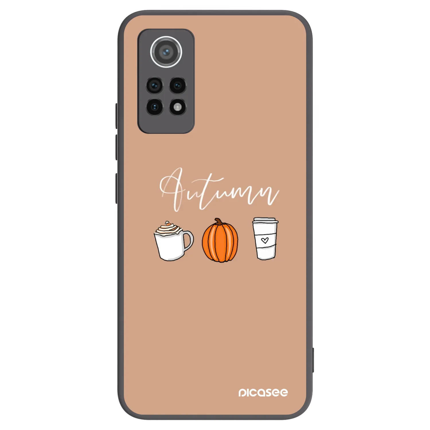 Picasee fekete szilikon tok az alábbi mobiltelefonokra Xiaomi Redmi Note 12 Pro 4G - Autumn