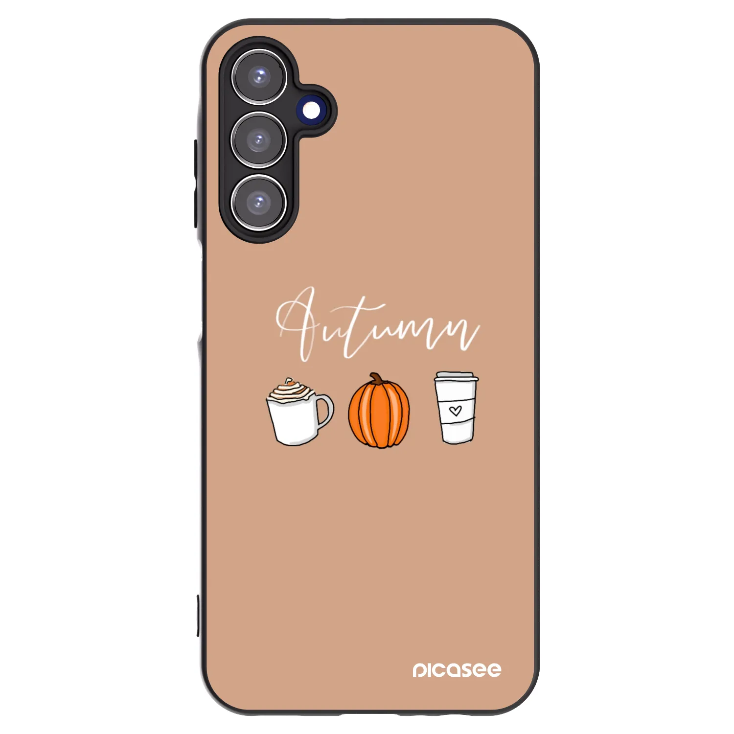 Picasee fekete szilikon tok az alábbi mobiltelefonokra Samsung Galaxy A15 A156B 5G - Autumn