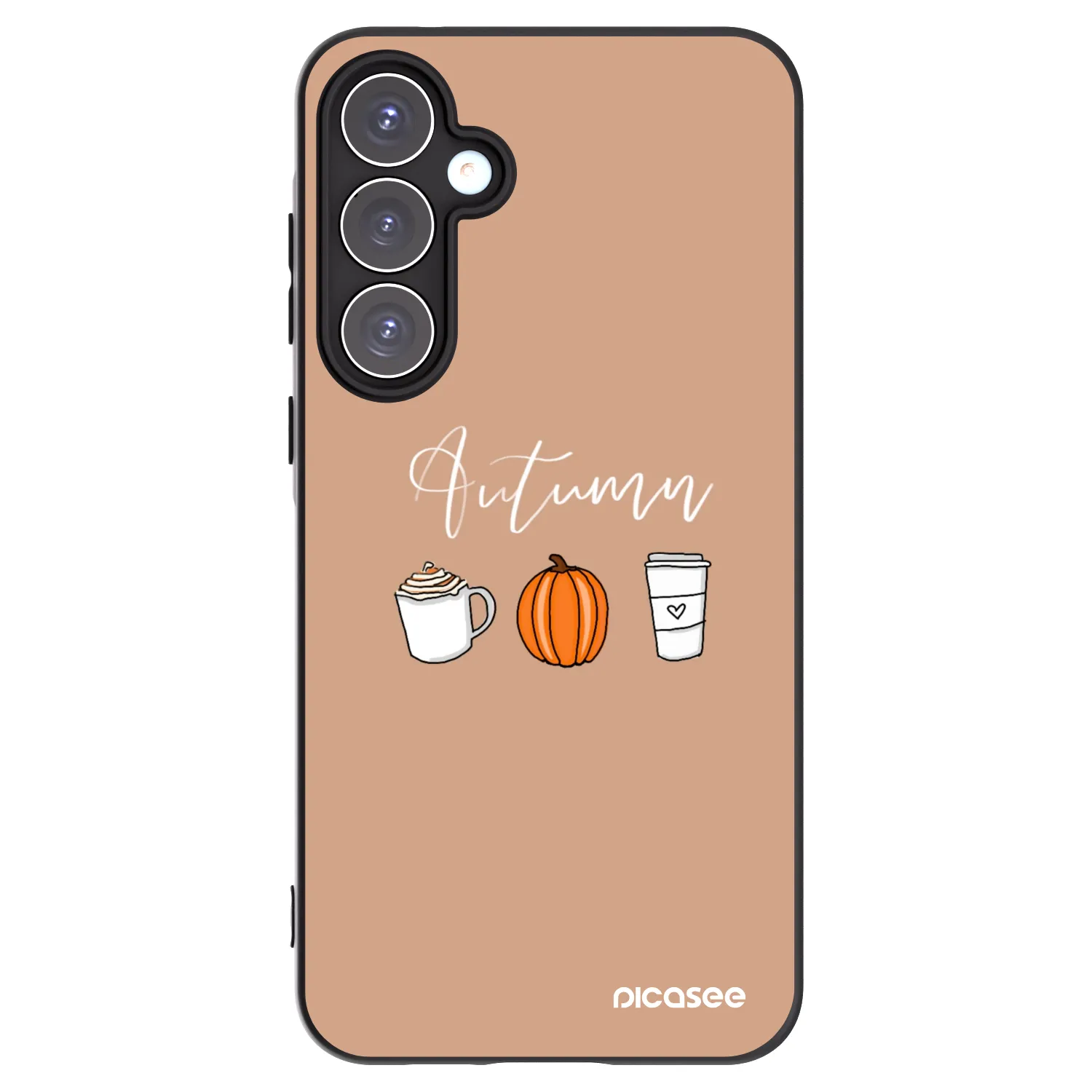 Picasee fekete szilikon tok az alábbi mobiltelefonokra Samsung Galaxy A55 5G A556B - Autumn