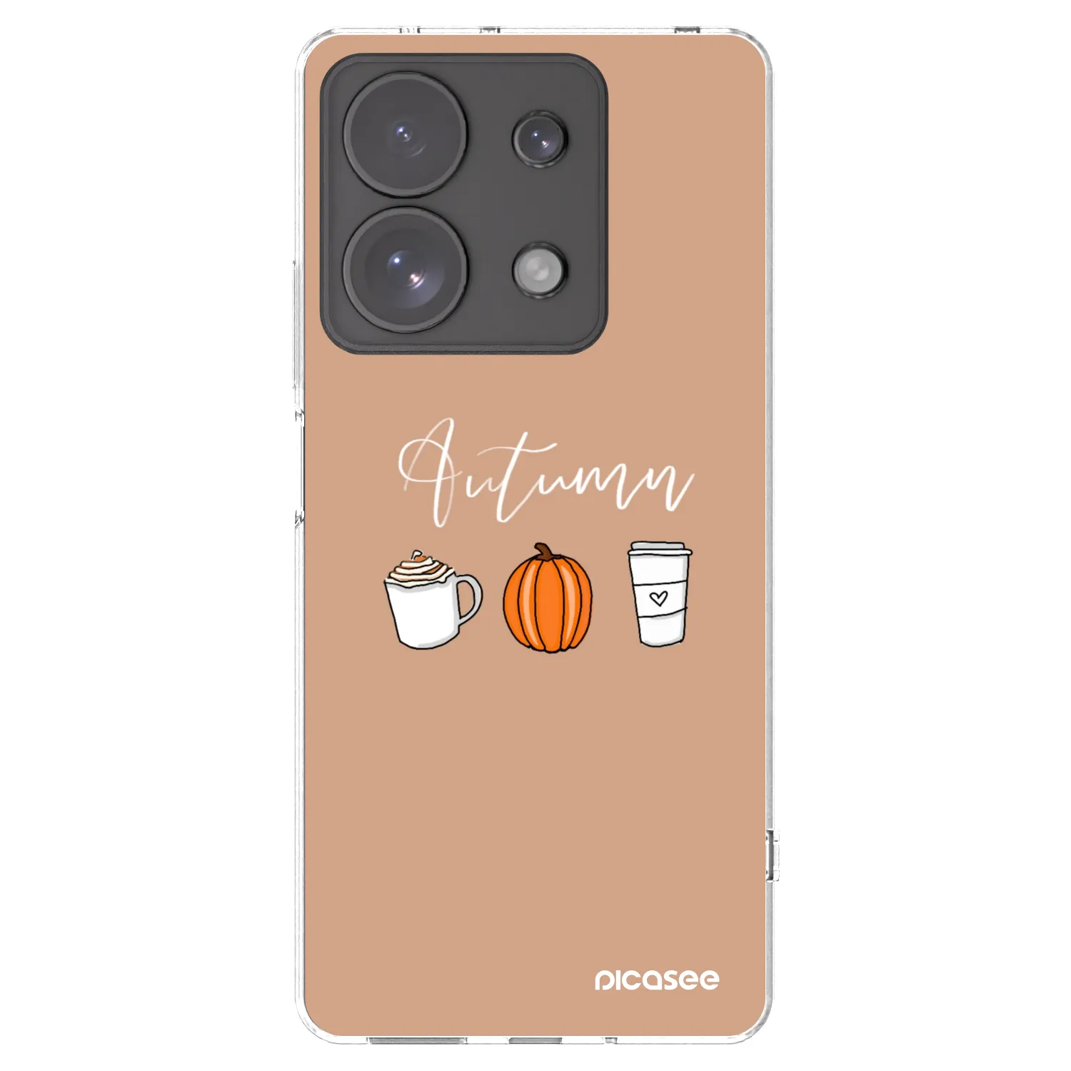 Picasee átlátszó szilikon tok az alábbi mobiltelefonokra Xiaomi Redmi Note 13 Pro 4G - Autumn