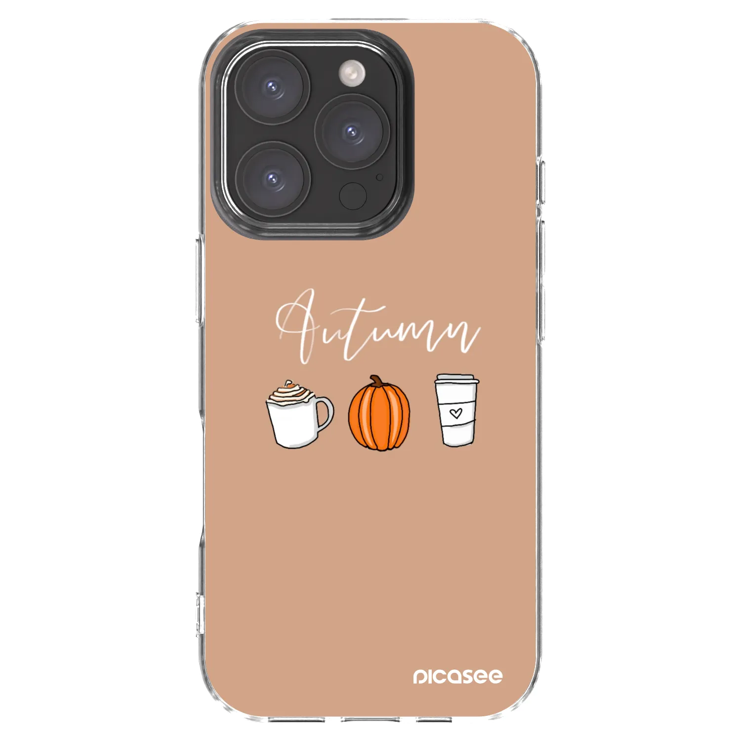 Picasee átlátszó szilikon tok az alábbi mobiltelefonokra Apple iPhone 16 Pro - Autumn